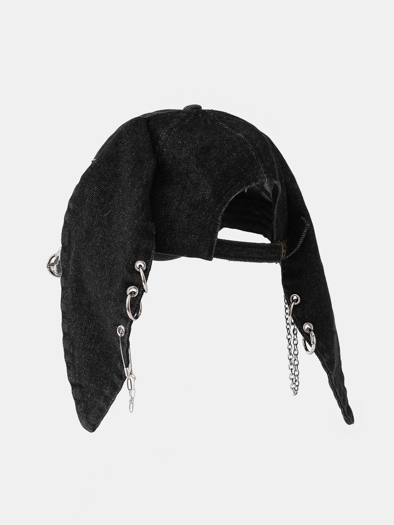 Punk Street Hip Hop Style Distressed Rabbit Ear Baseball Cap - Image 5