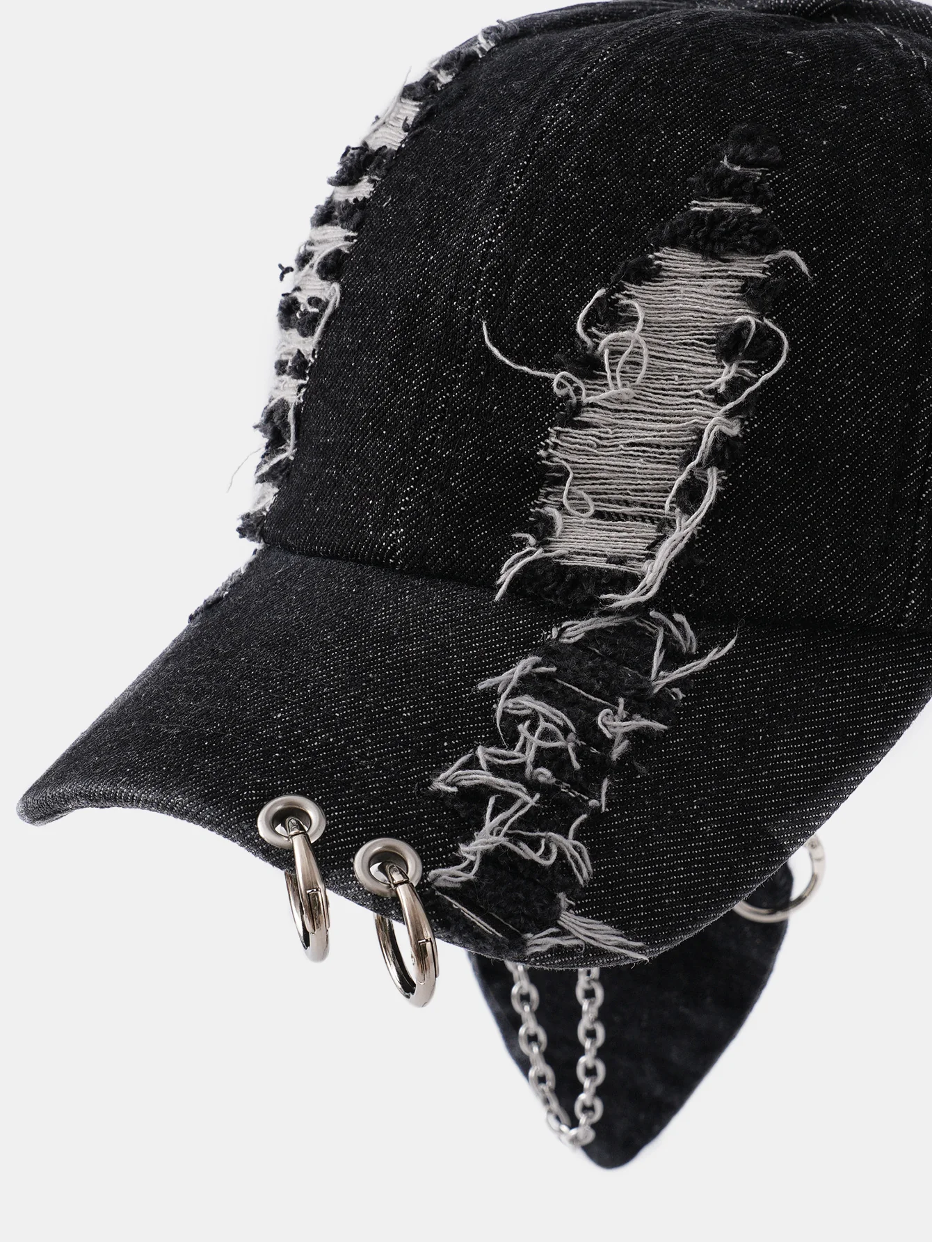 Punk Street Hip Hop Style Distressed Rabbit Ear Baseball Cap - Image 6