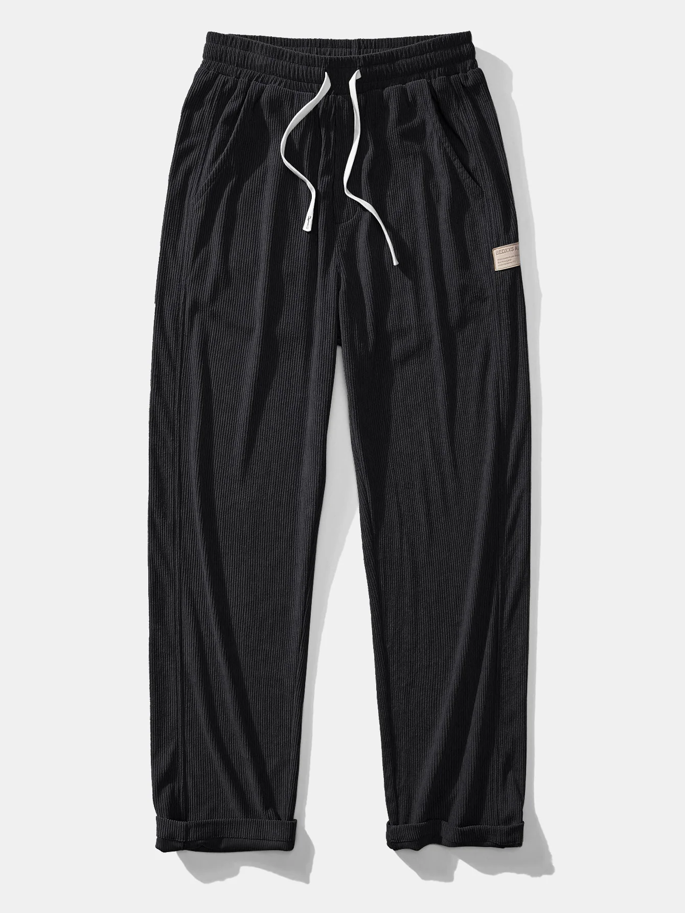Quarter Zip Corduroy Raglan Sleeve Sweatshirt & Straight Leg Corduroy Pants - Image 10