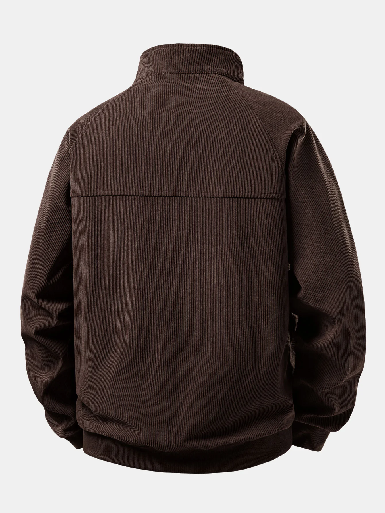 Quarter Zip Corduroy Raglan Sleeve Sweatshirt & Straight Leg Corduroy Pants - Image 5