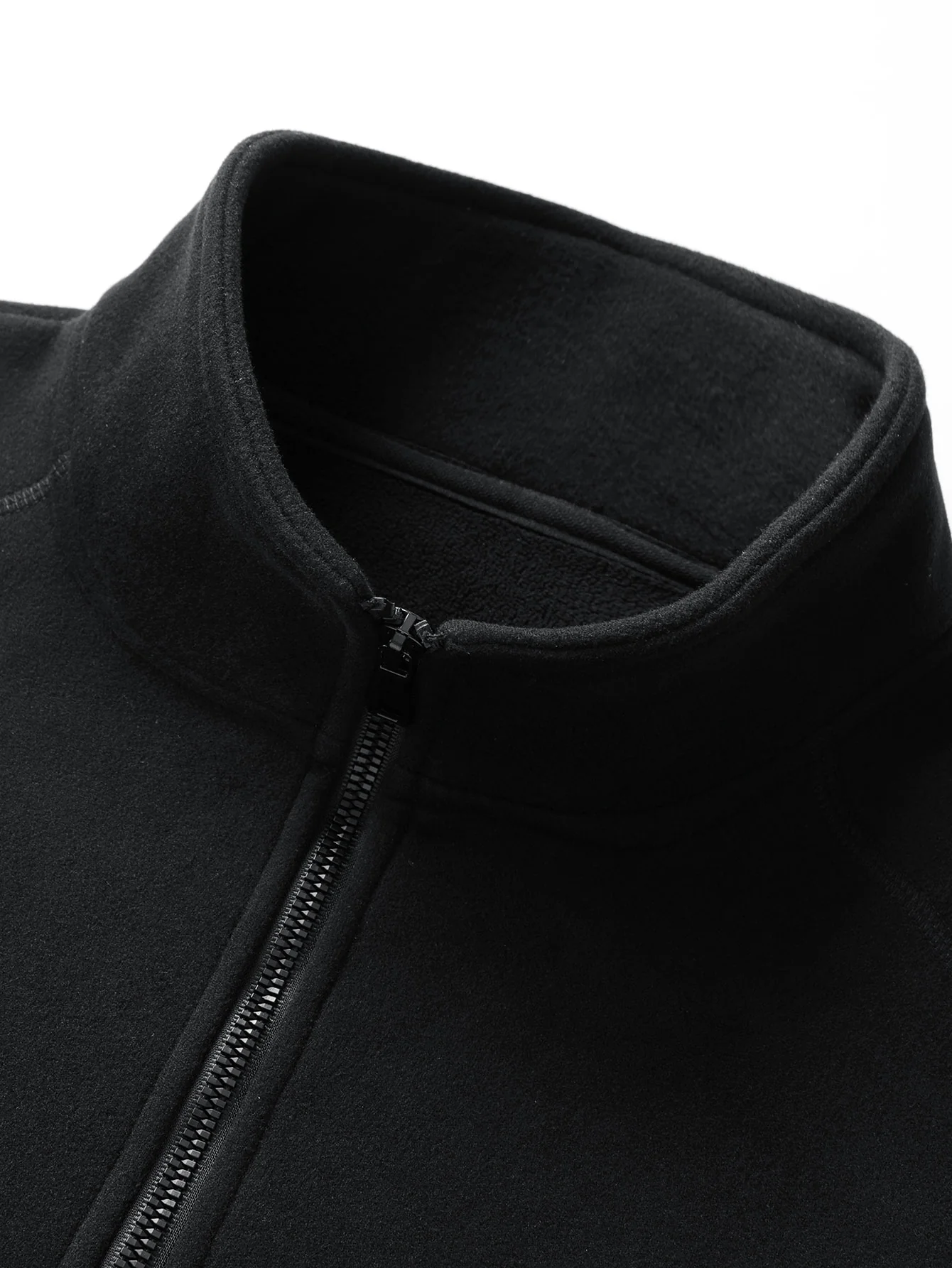 Viertel-Reißverschluss Fleece-Sweatshirt & Polar-Fleece-Hose mit geradem Bein - Image 13