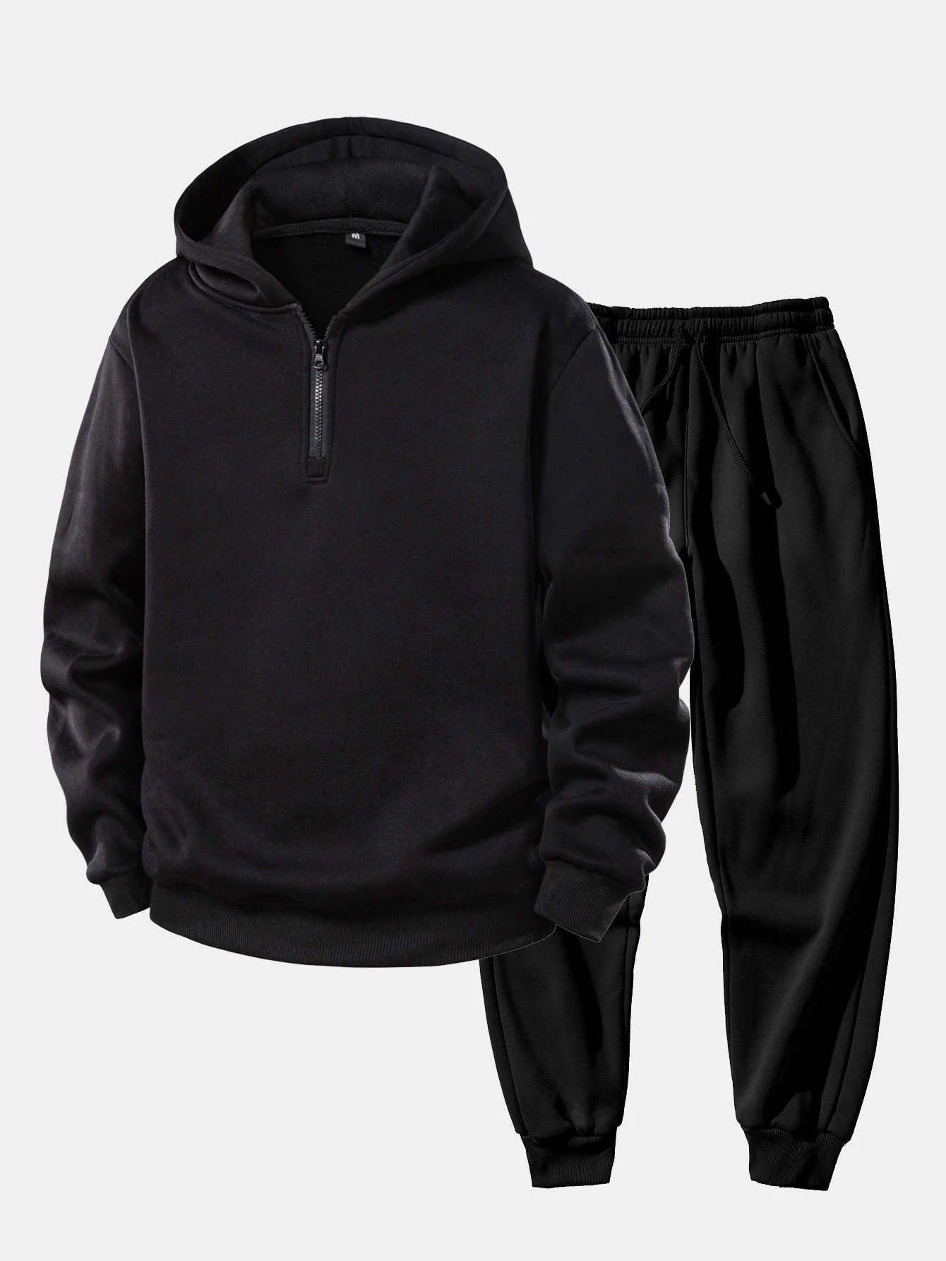 Hoodie mit Viertel-Reißverschluss & Jogginghose - Image 2