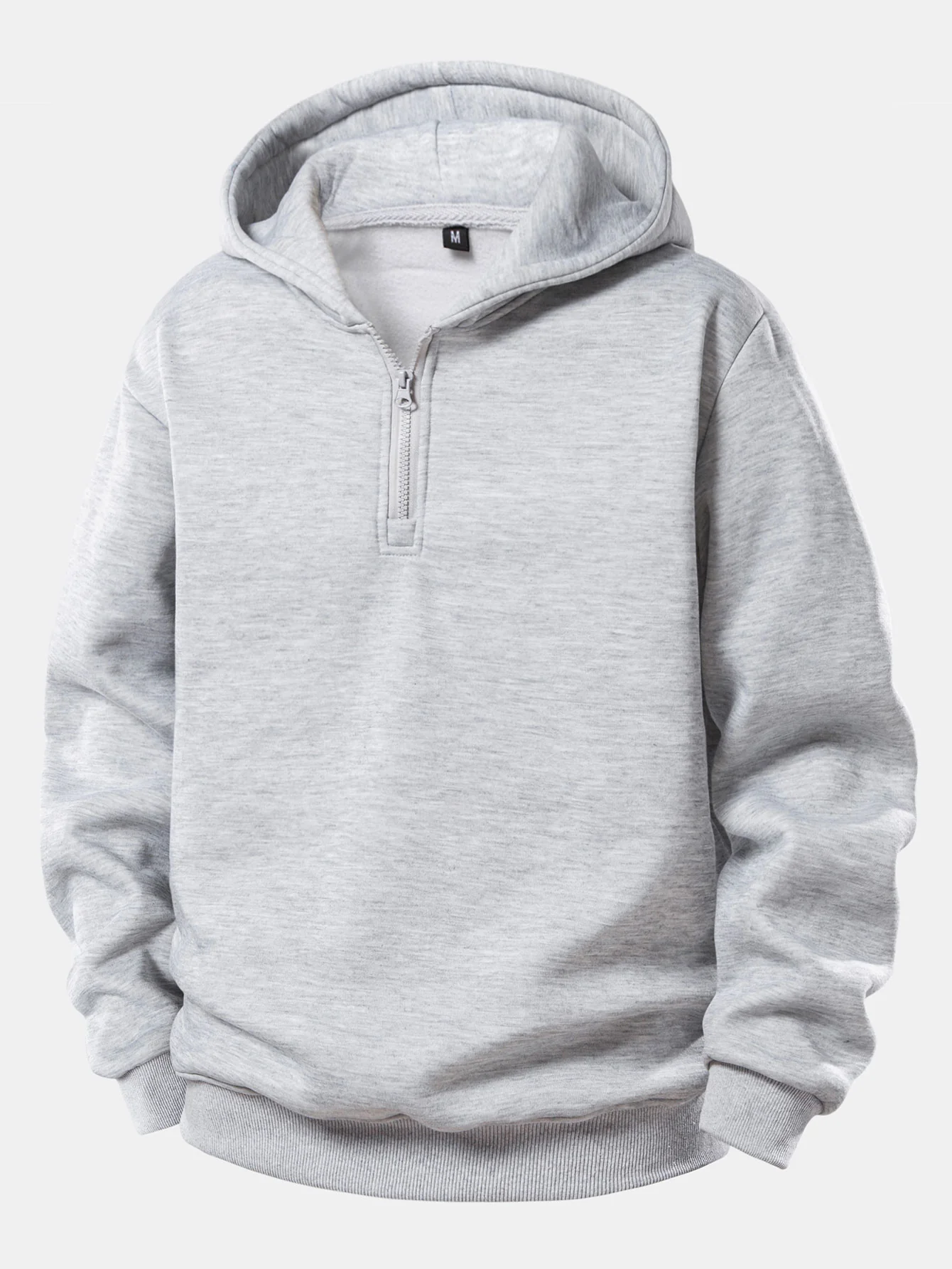 Hoodie mit Viertel-Reißverschluss