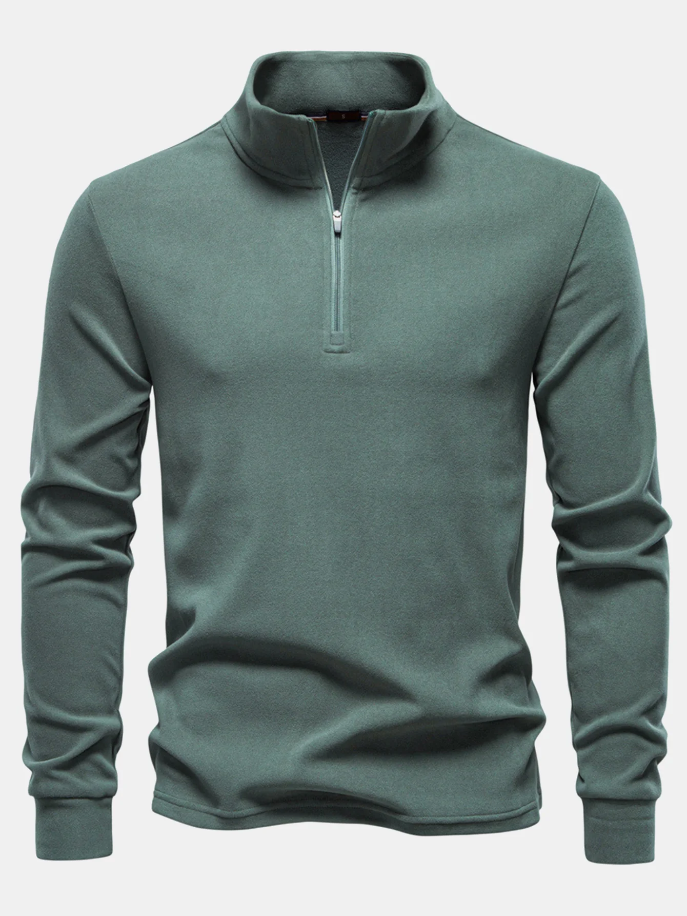 Langarm-T-Shirt mit Viertel-Reißverschluss - Image 11