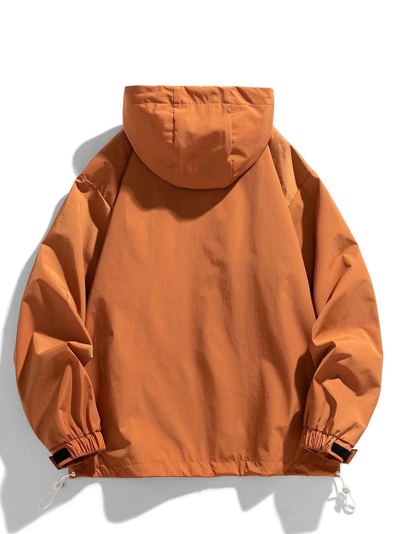 Viertel-Reißverschluss Nylon Kapuzenwindbreaker - Image 2