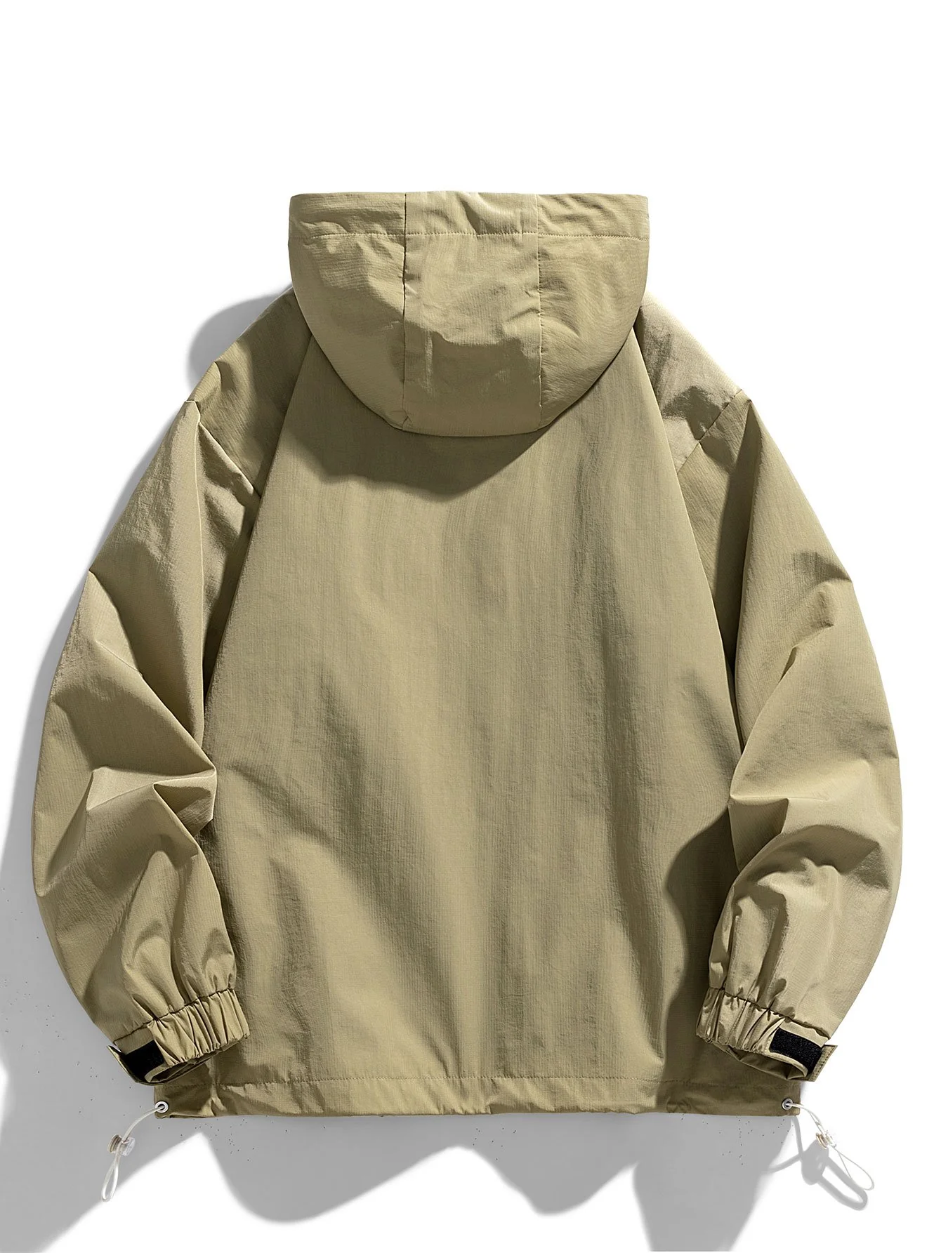Viertel-Reißverschluss Nylon Kapuzenwindbreaker - Image 4