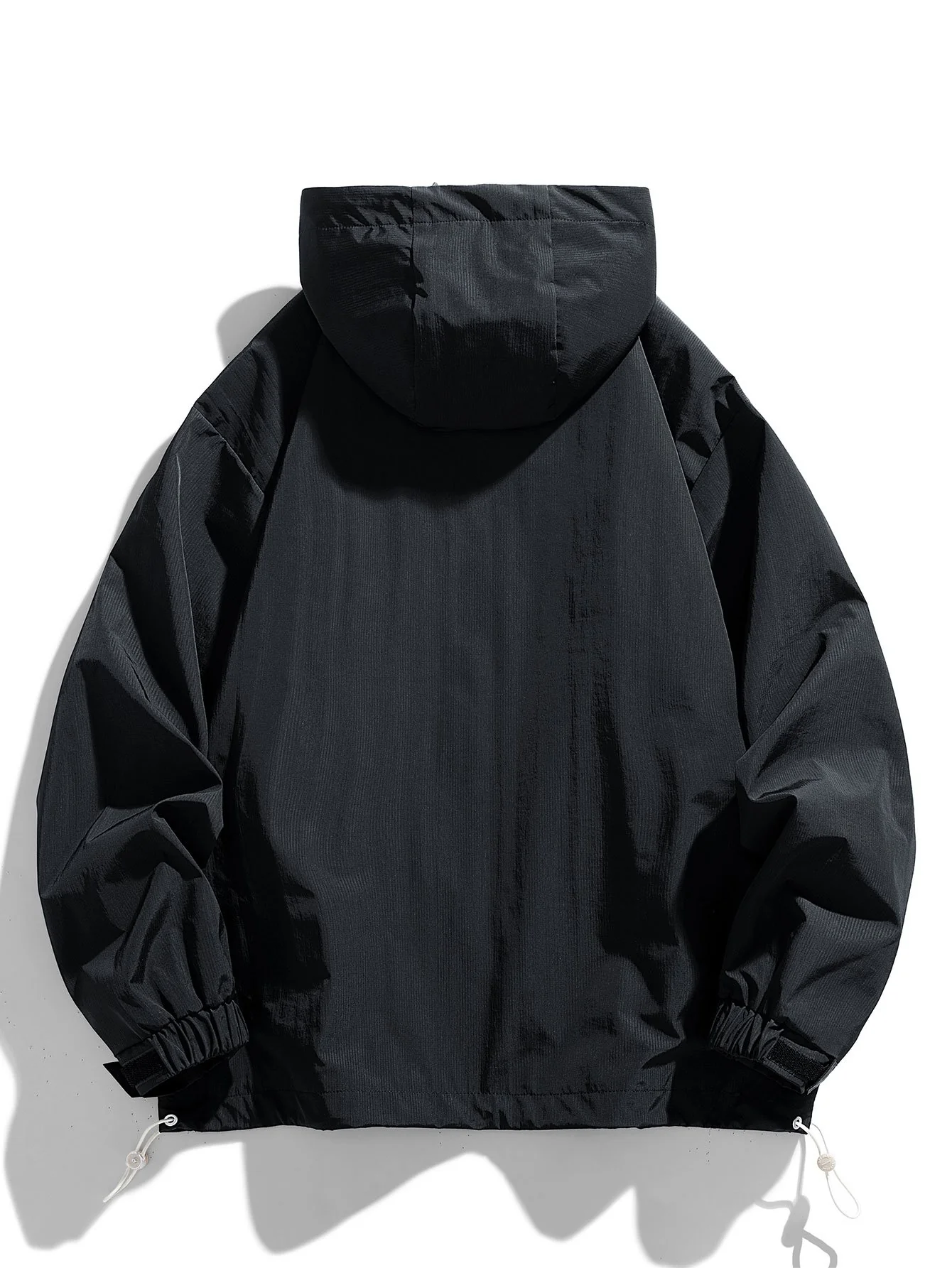 Viertel-Reißverschluss Nylon Kapuzenwindbreaker - Image 6