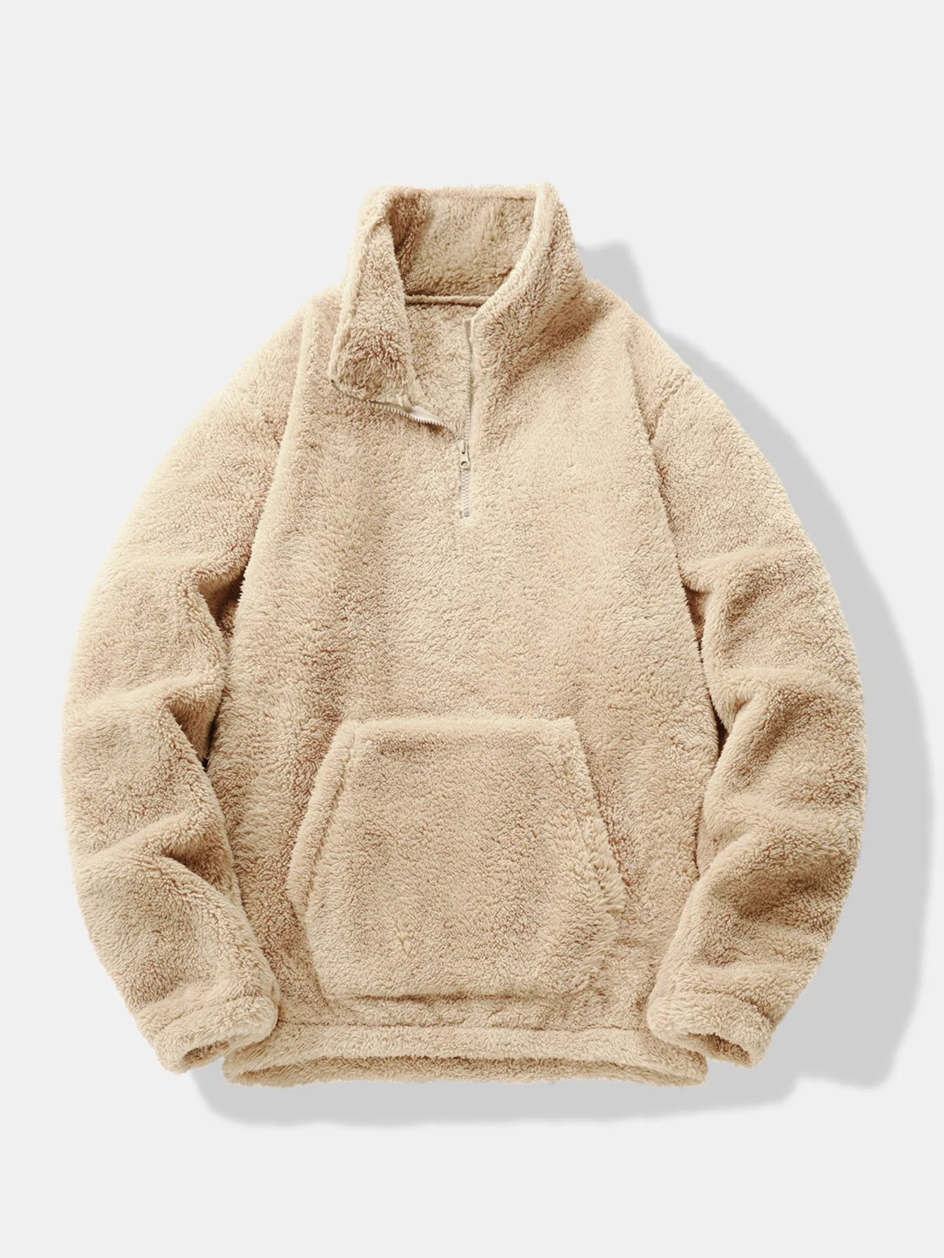 Viertelzip Teddy Sweatshirt - Image 3