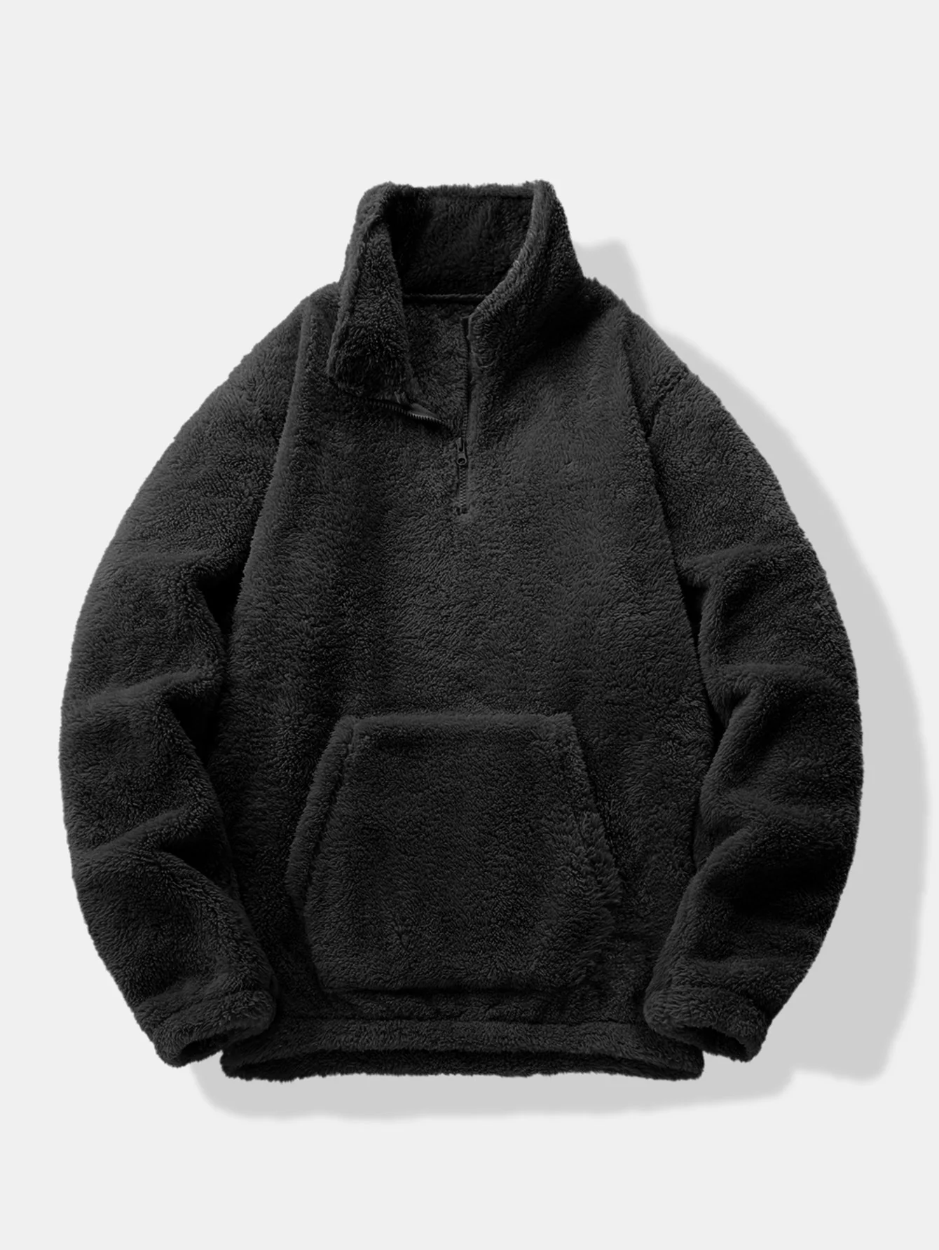 Viertelzip Teddy Sweatshirt - Image 5