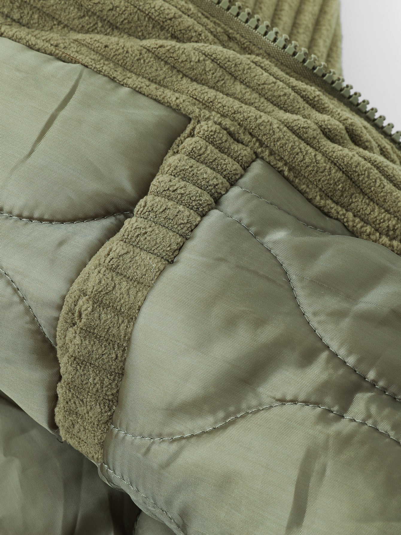 Quilted Lined Corduroy Coat - Image 14