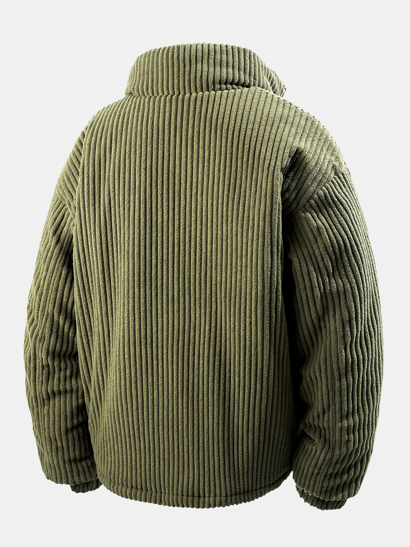 Quilted Lined Corduroy Coat - Image 2