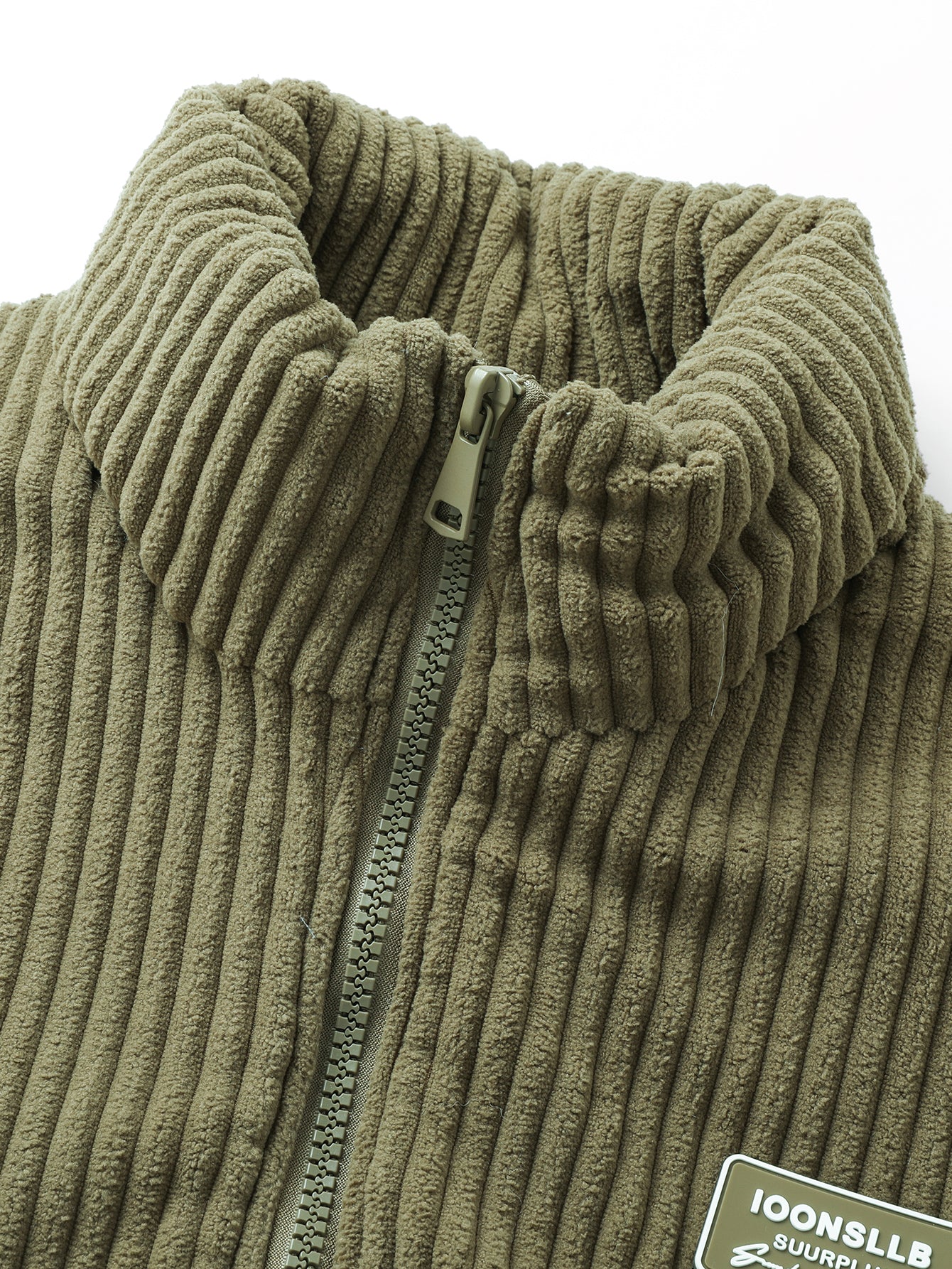 Quilted Lined Corduroy Coat - Image 9
