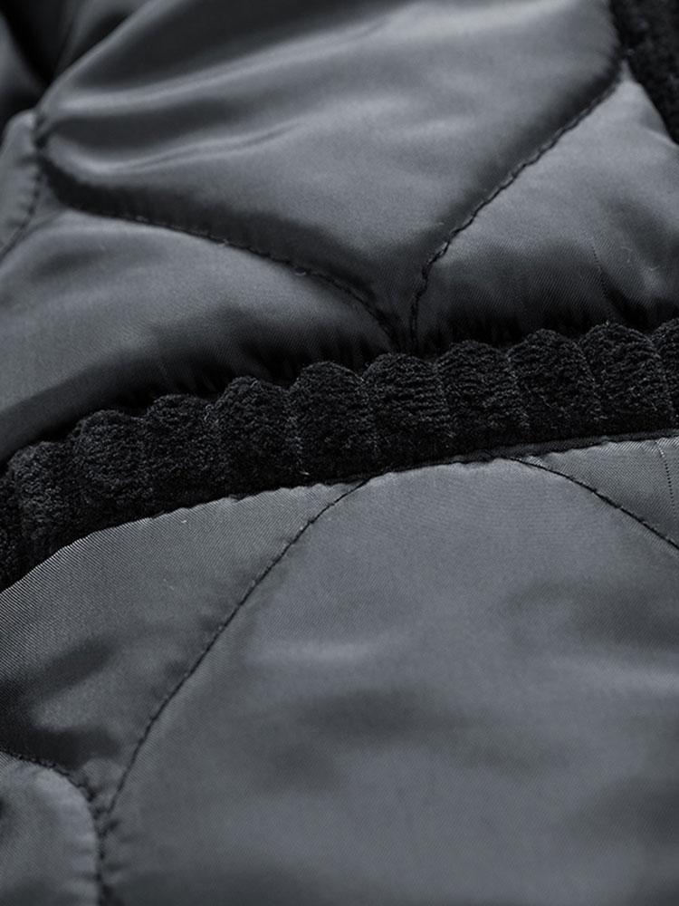 Gepolsterter Corduroy-Mantel mit Futter - Image 19
