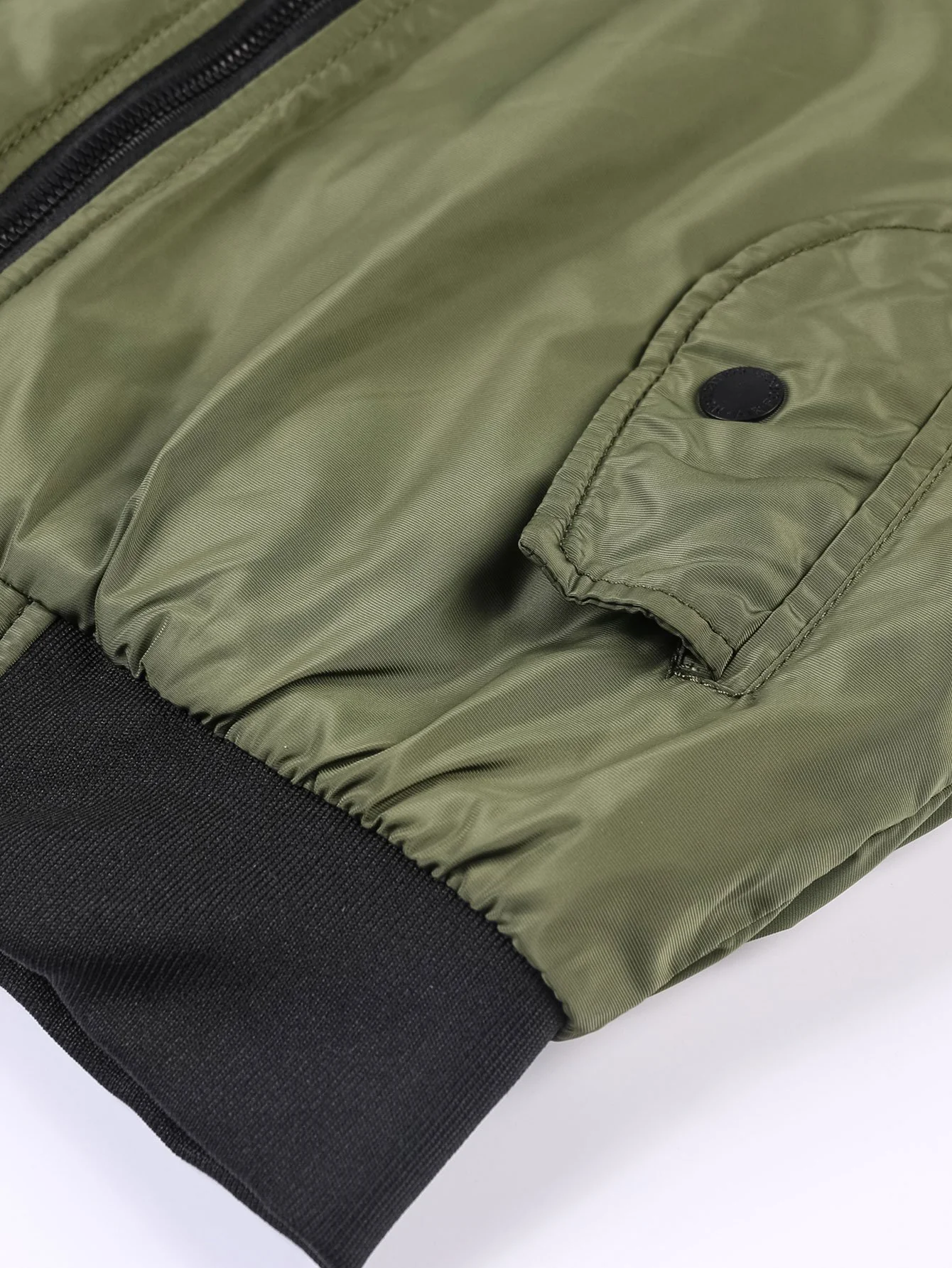 Gepolsterte gefütterte Funnel-Neck Bomberjacke - Image 10