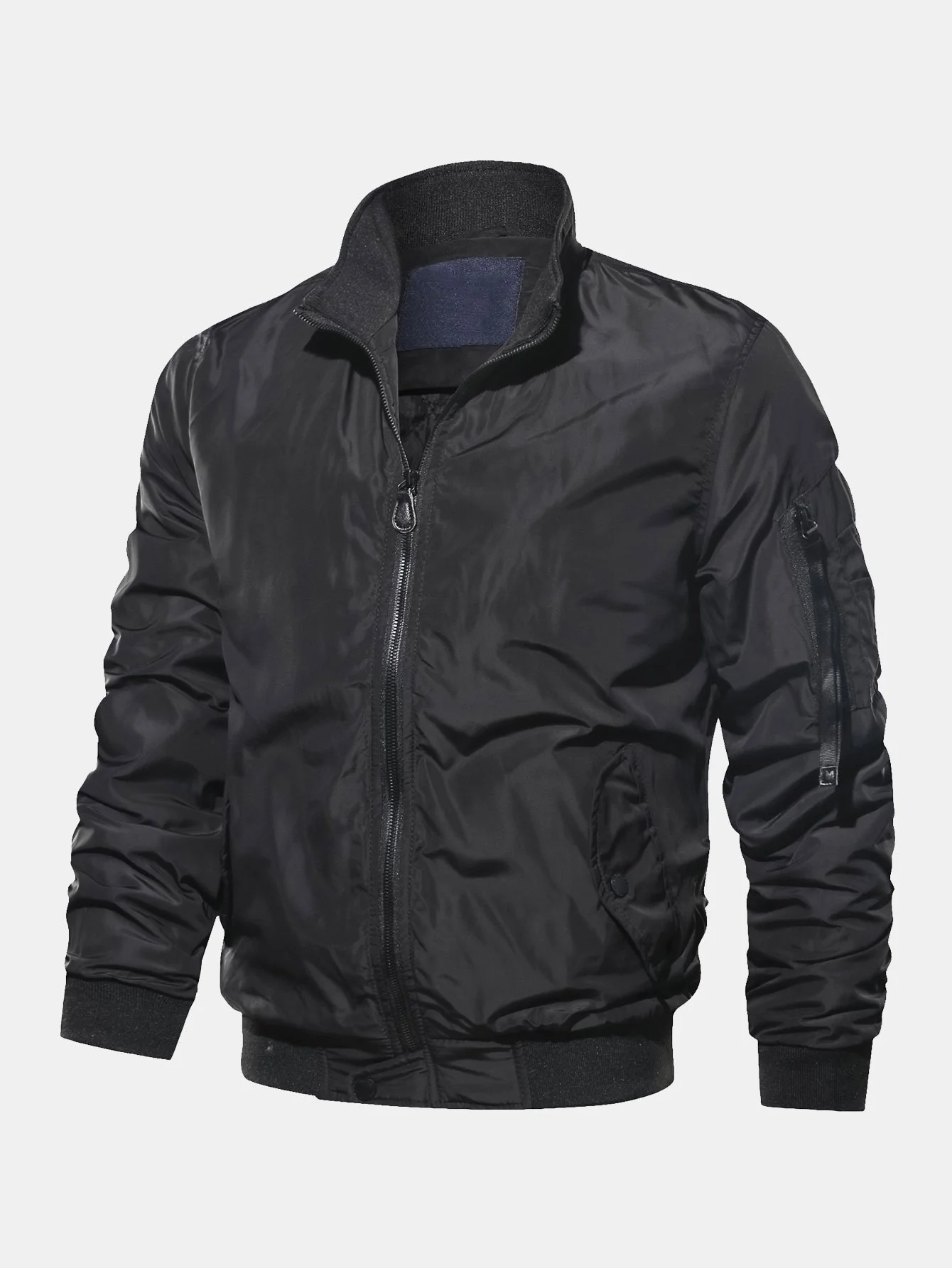 Gepolsterte gefütterte Funnel-Neck Bomberjacke - Image 2