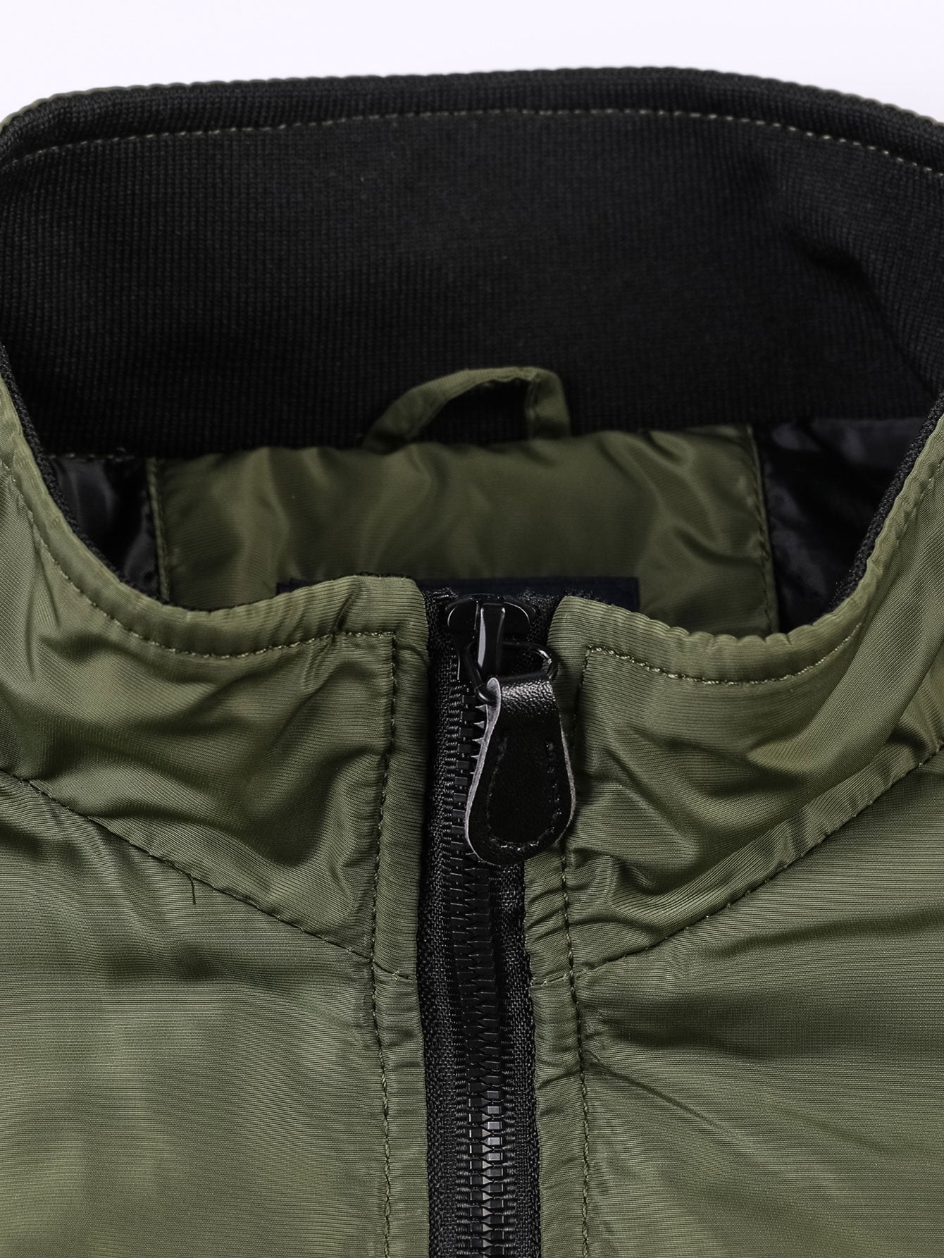 Gepolsterte gefütterte Funnel-Neck Bomberjacke - Image 7
