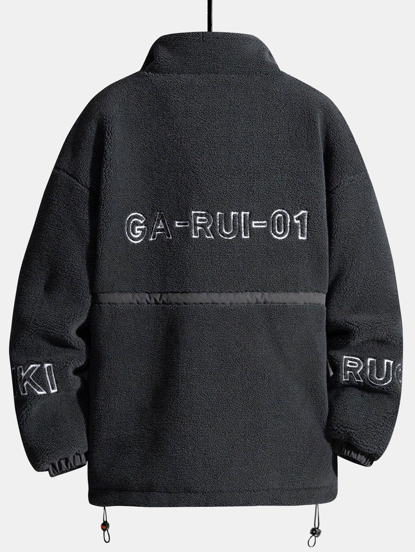 Gepolsterte Teddy-Fleece-Jacke mit Reißverschluss - Image 6
