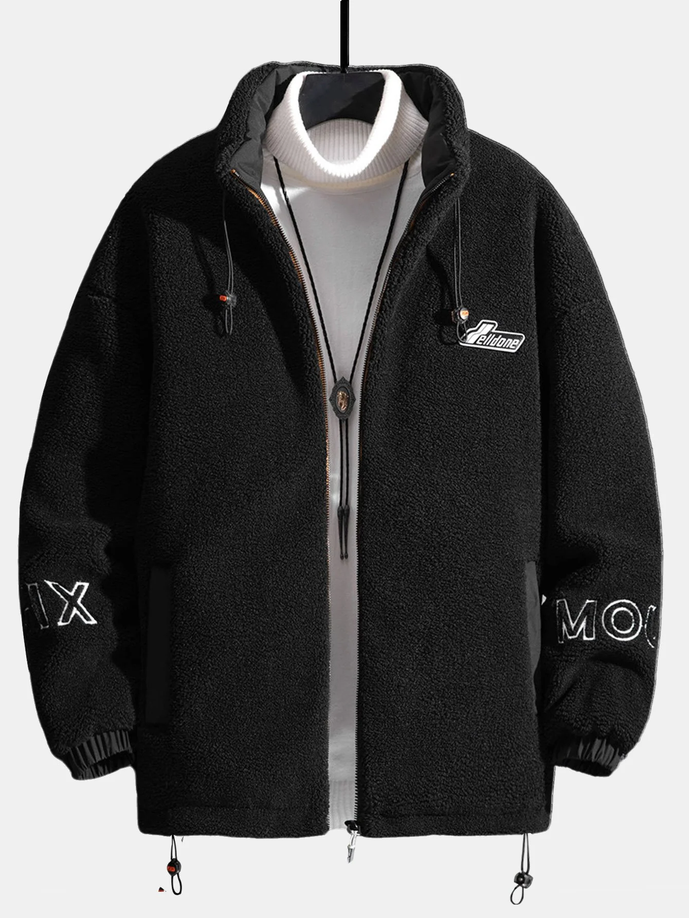 Gepolsterte Teddy-Fleece-Jacke mit Reißverschluss - Image 7
