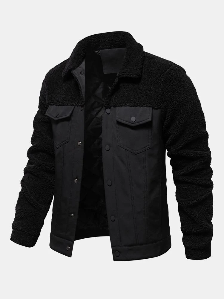 Gepolsterte Teddy-Jacke mit Futter und Einsätzen - Image 4