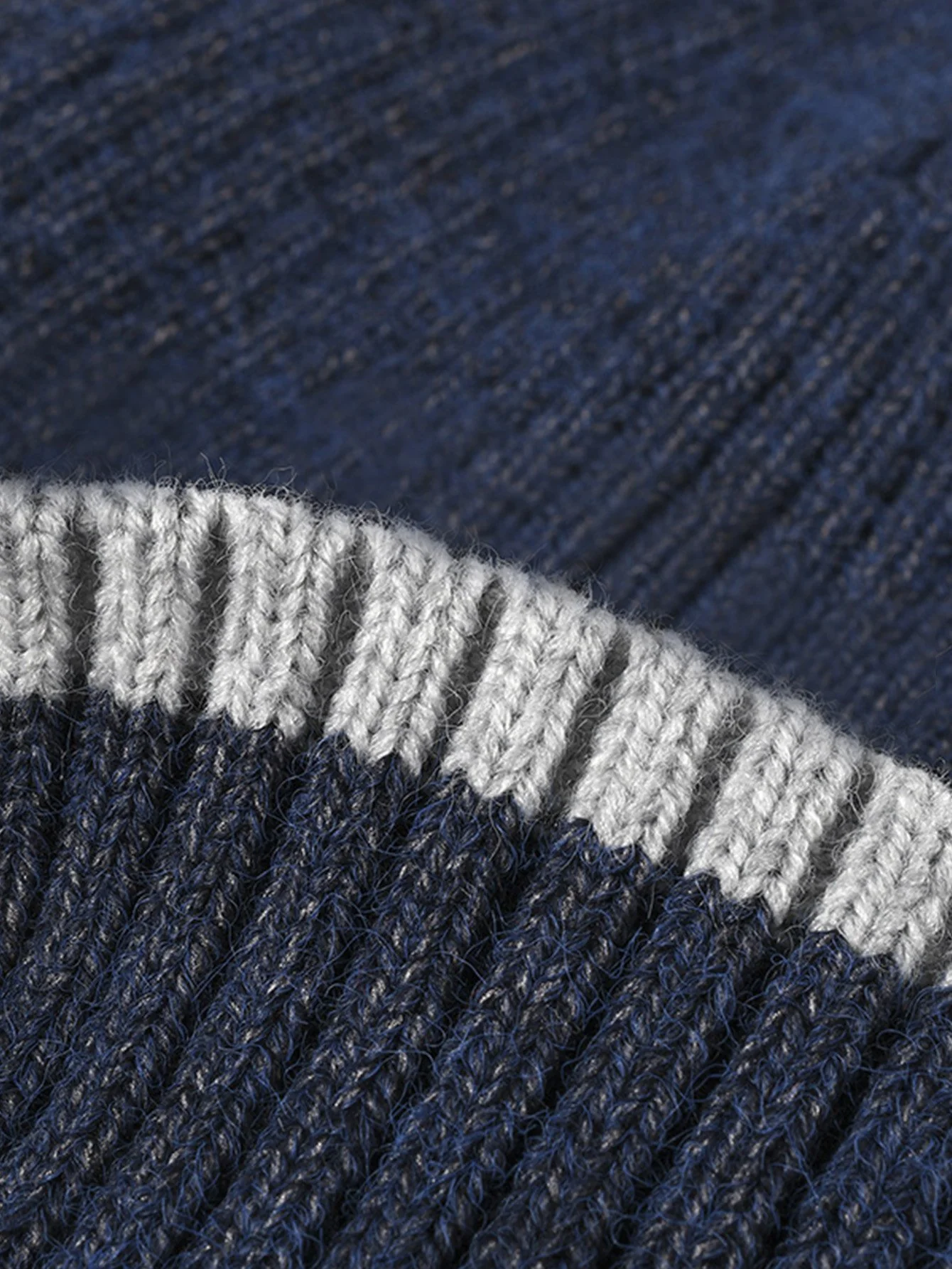 Faux Kaninchenfell Fleece gefütterte warme Strickmütze - Image 6