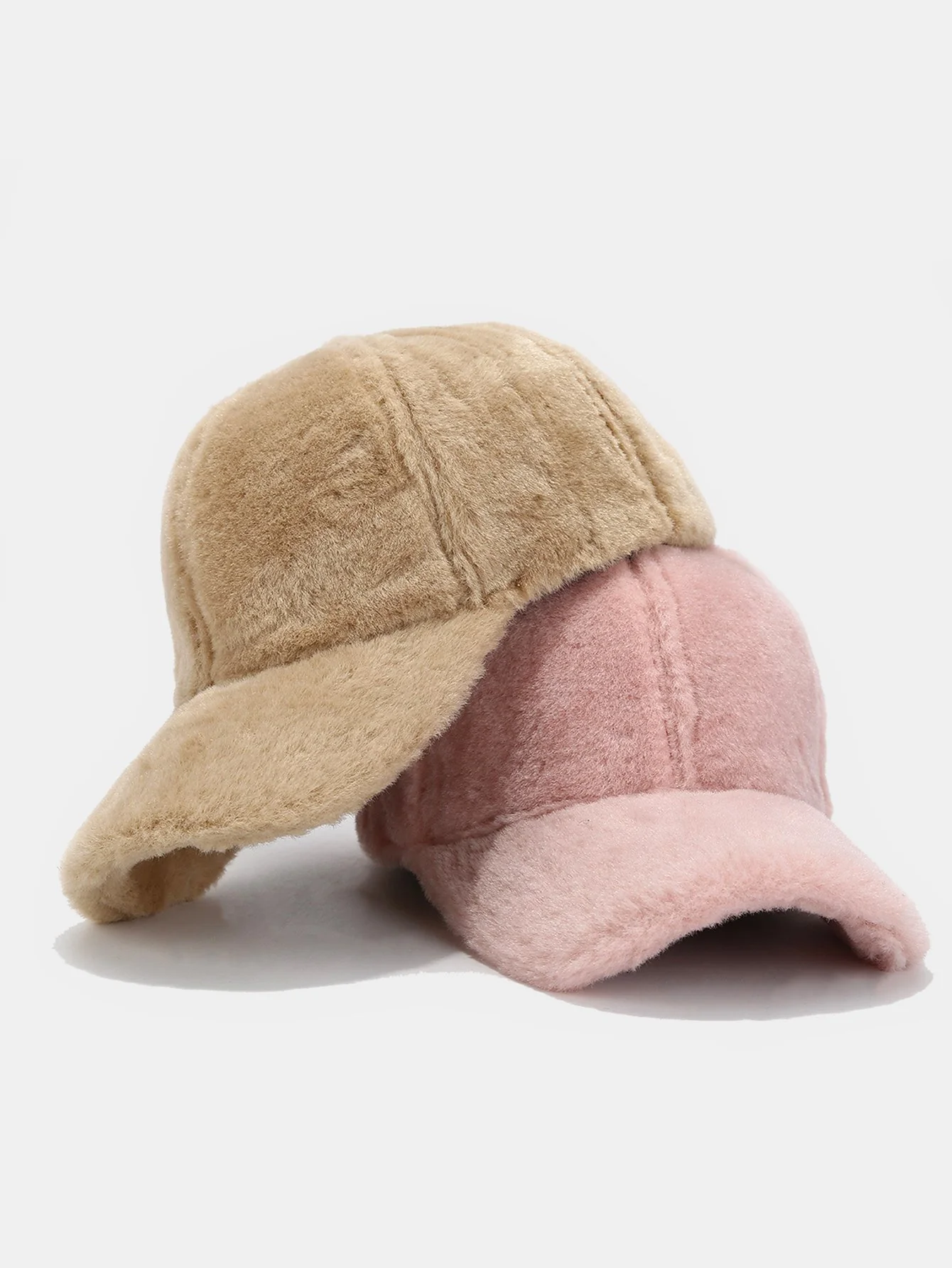 Faux Kaninchenfell Plüsch Warm Baseballmütze - Image 7