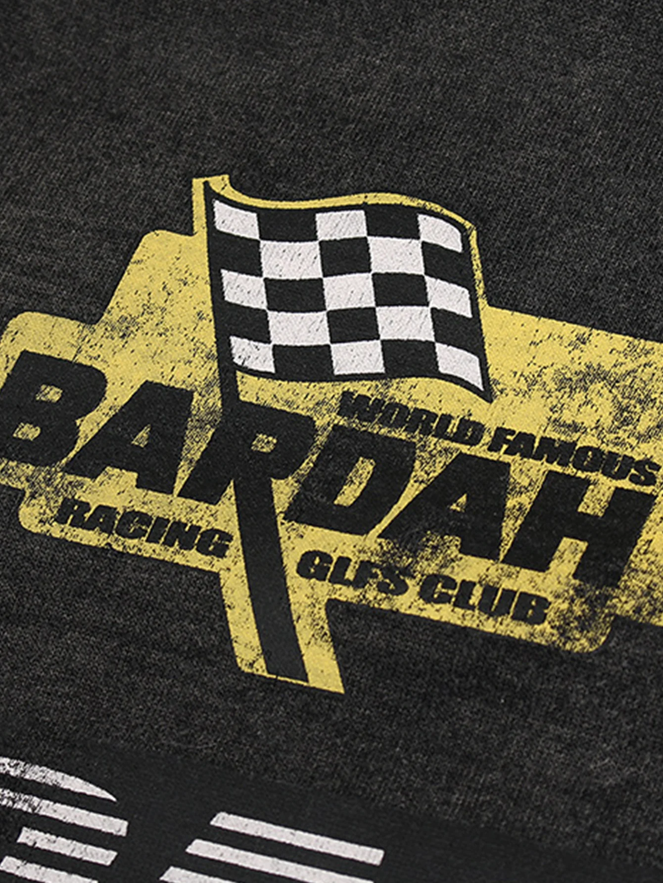 Racing Print Used Reißverschluss Kapuzenpullover - Image 5