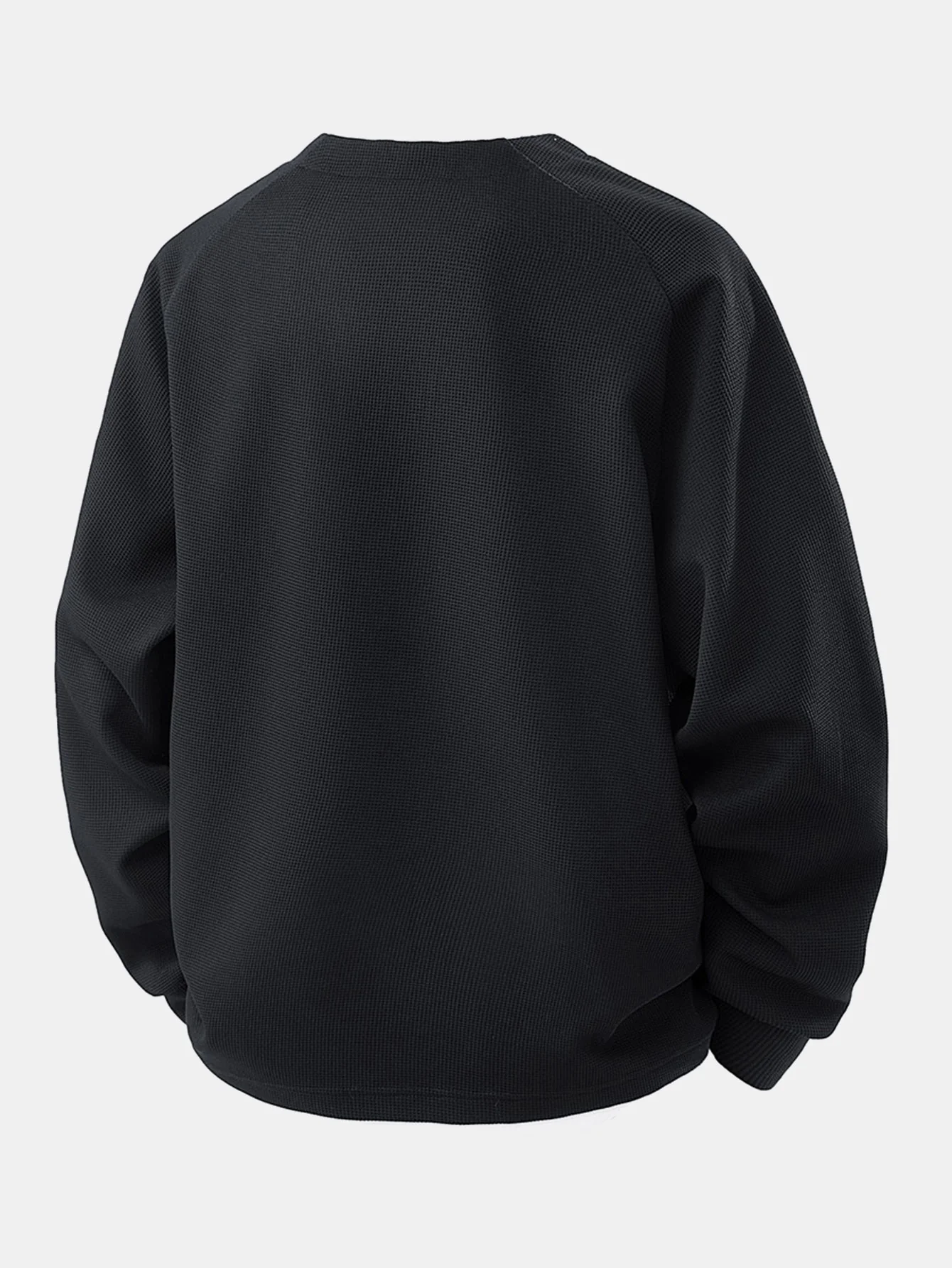 Raglanärmel 2 in 1 Waffel-T-Shirt - Image 6