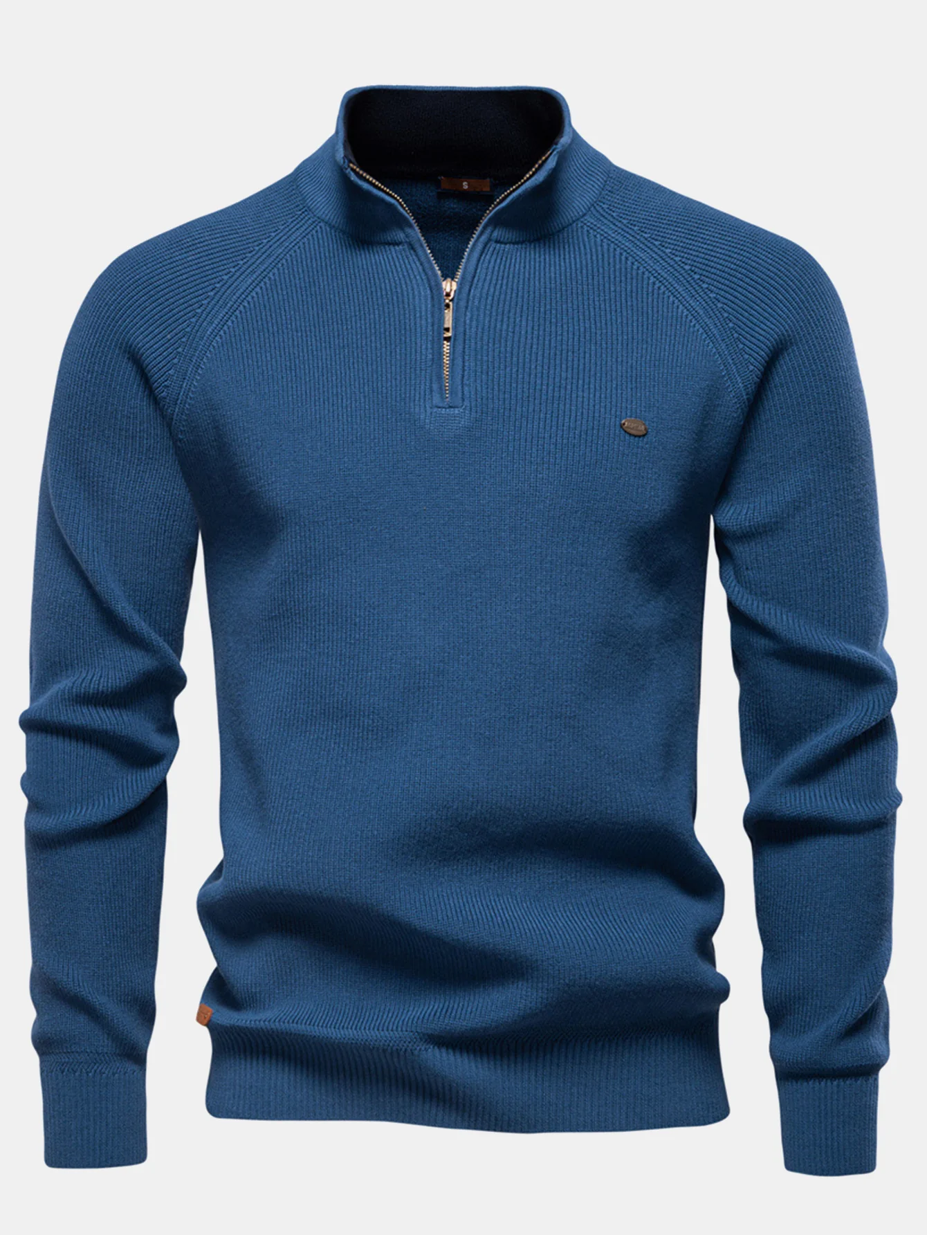 Raglanärmel Pullover mit Viertel-Reißverschluss - Image 6