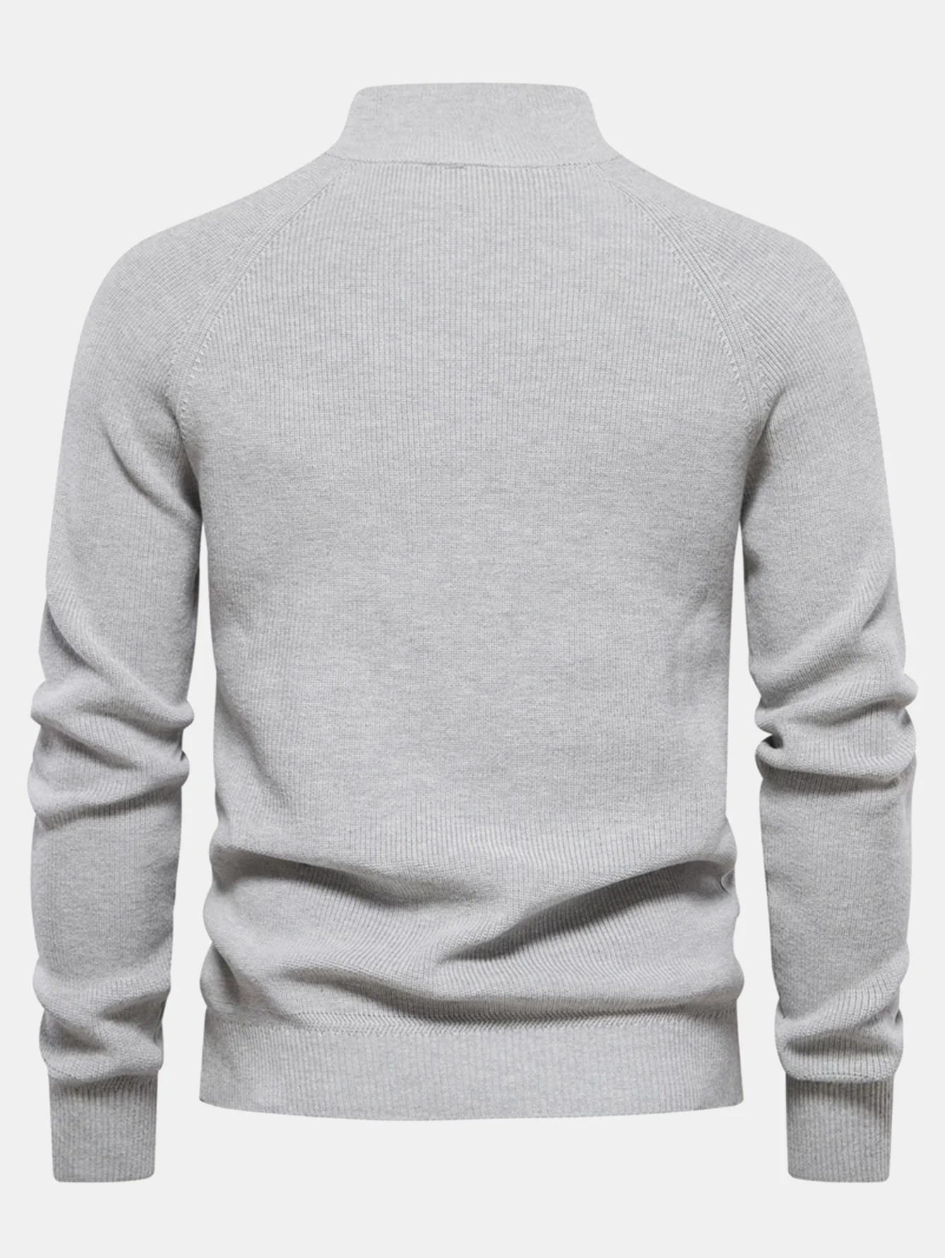 Raglanärmel Pullover mit Viertel-Reißverschluss - Image 8