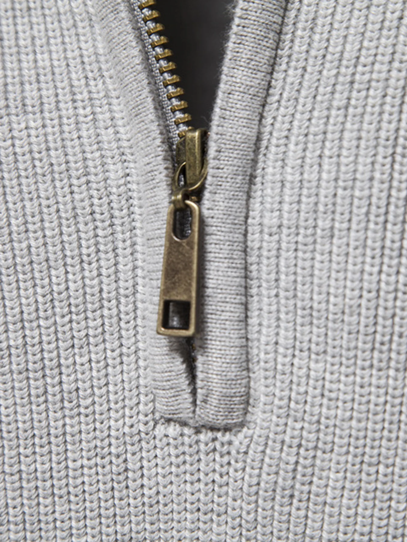 Raglanärmel Pullover mit Viertel-Reißverschluss - Image 9