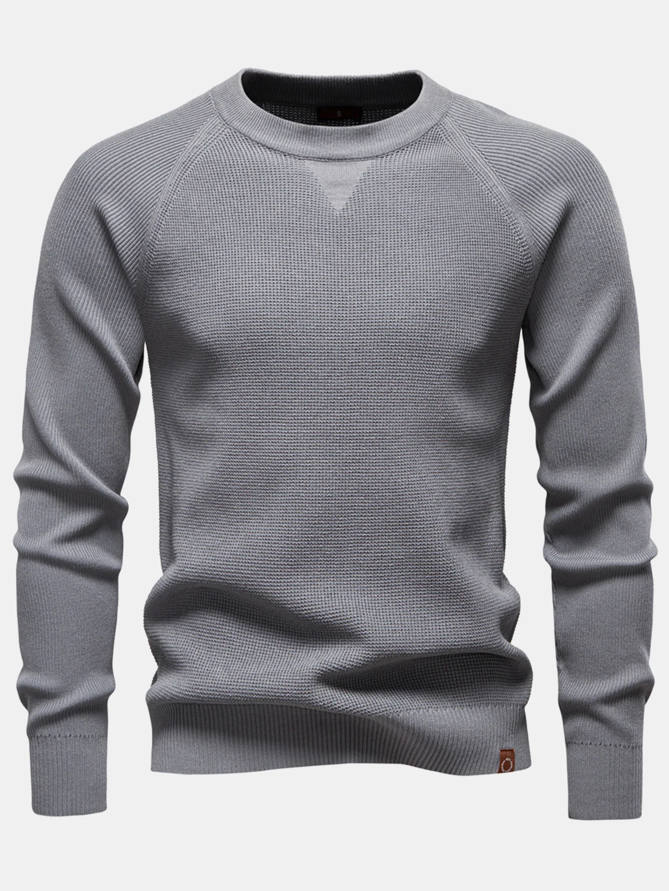 Raglanärmel Strukturierter Pullover