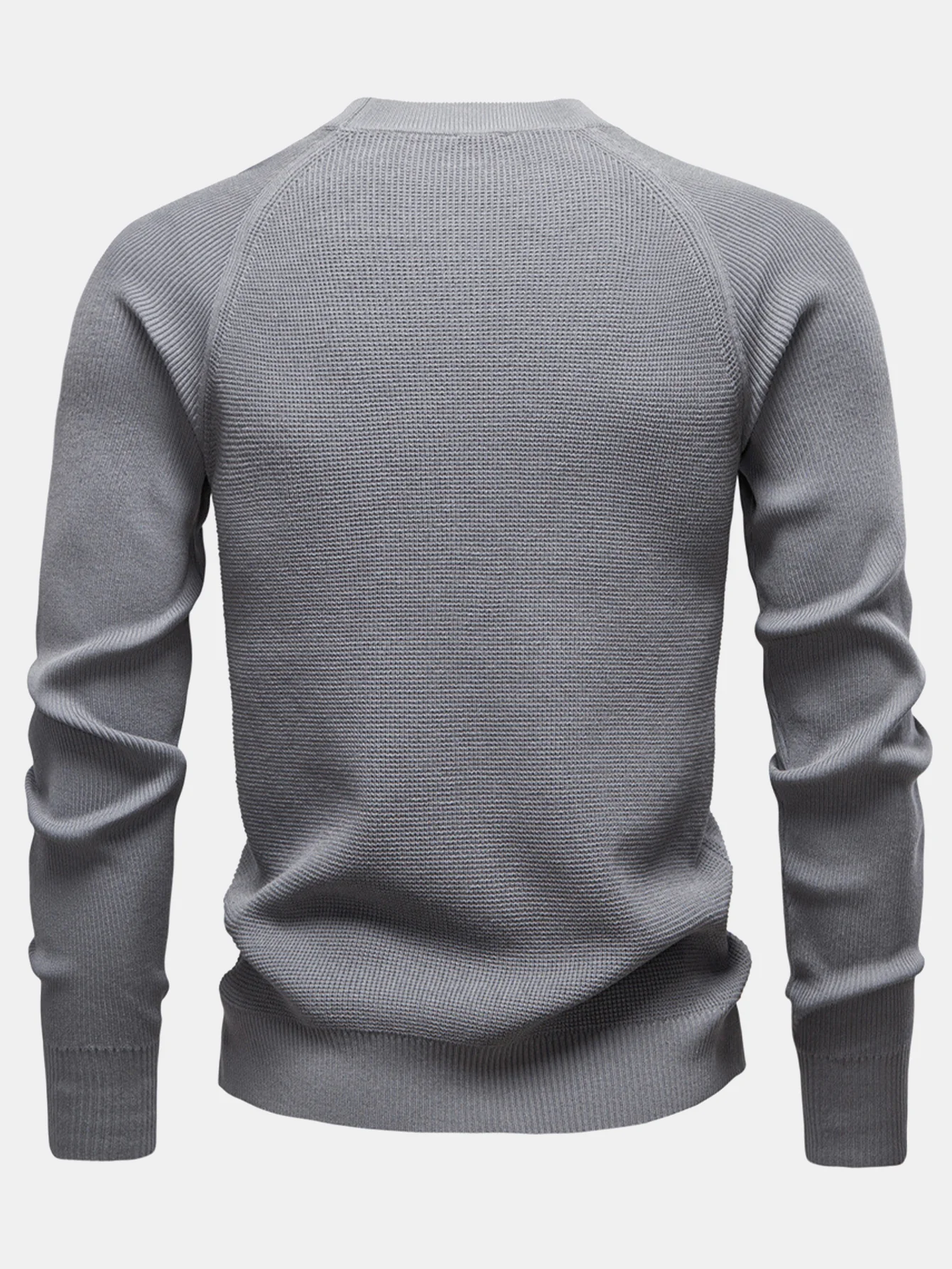 Raglanärmel Strukturierter Pullover - Image 2