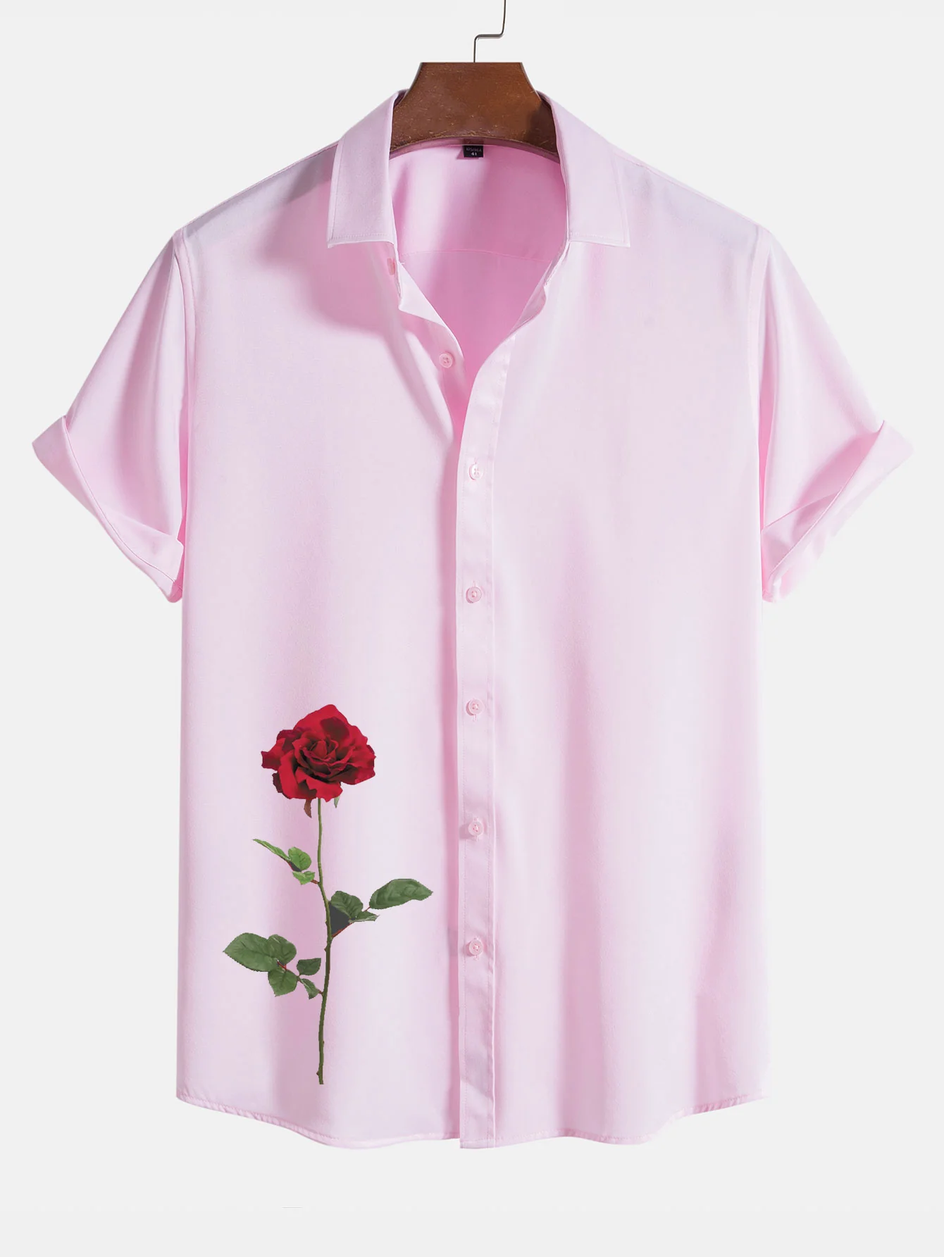 Rote Rose Grafikdruckshirts - Image 3