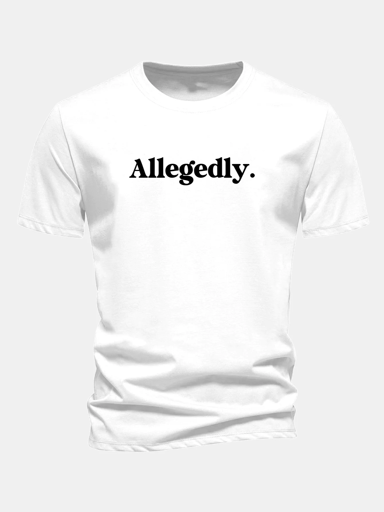 Regular Fit Allegedly Print Baumwoll-T-Shirt - Image 2