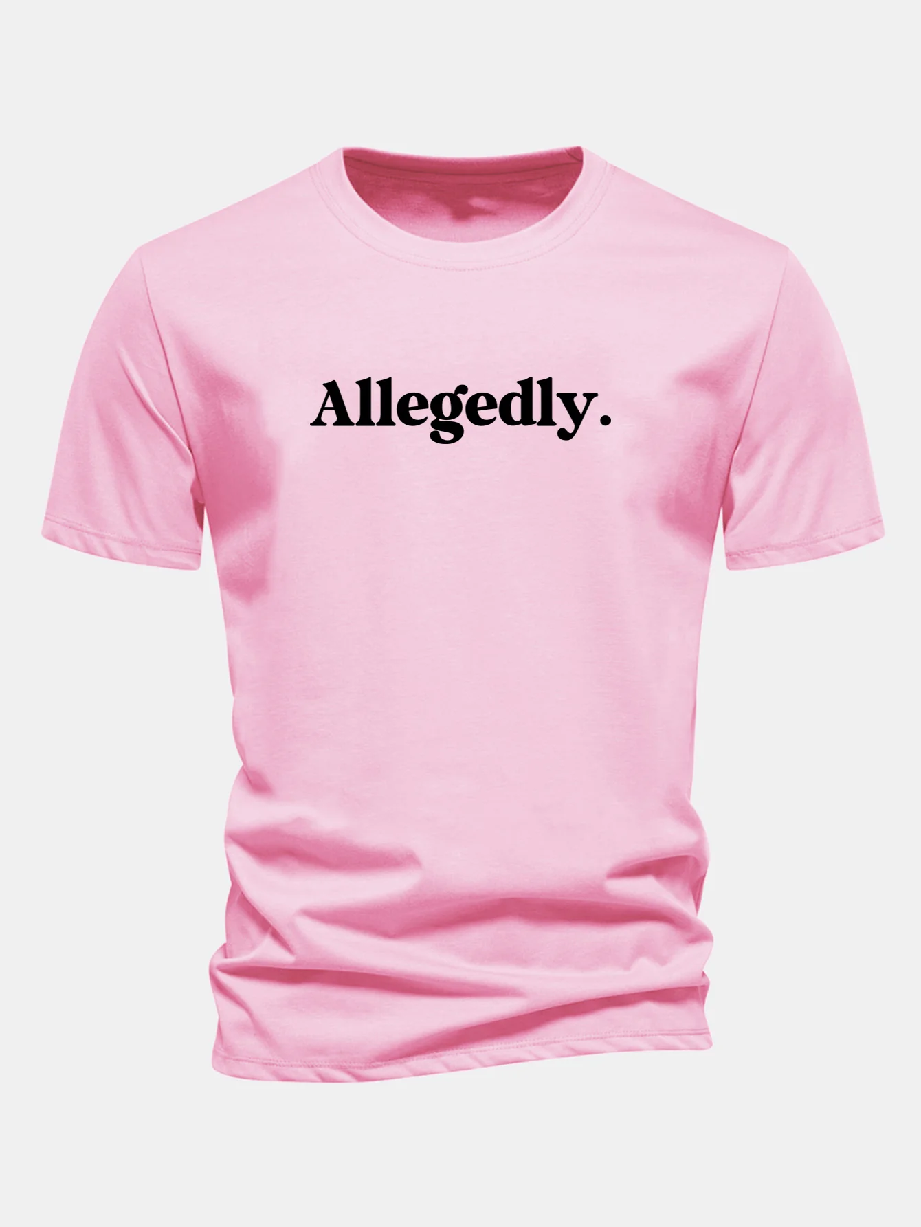 Regular Fit Allegedly Print Baumwoll-T-Shirt - Image 9