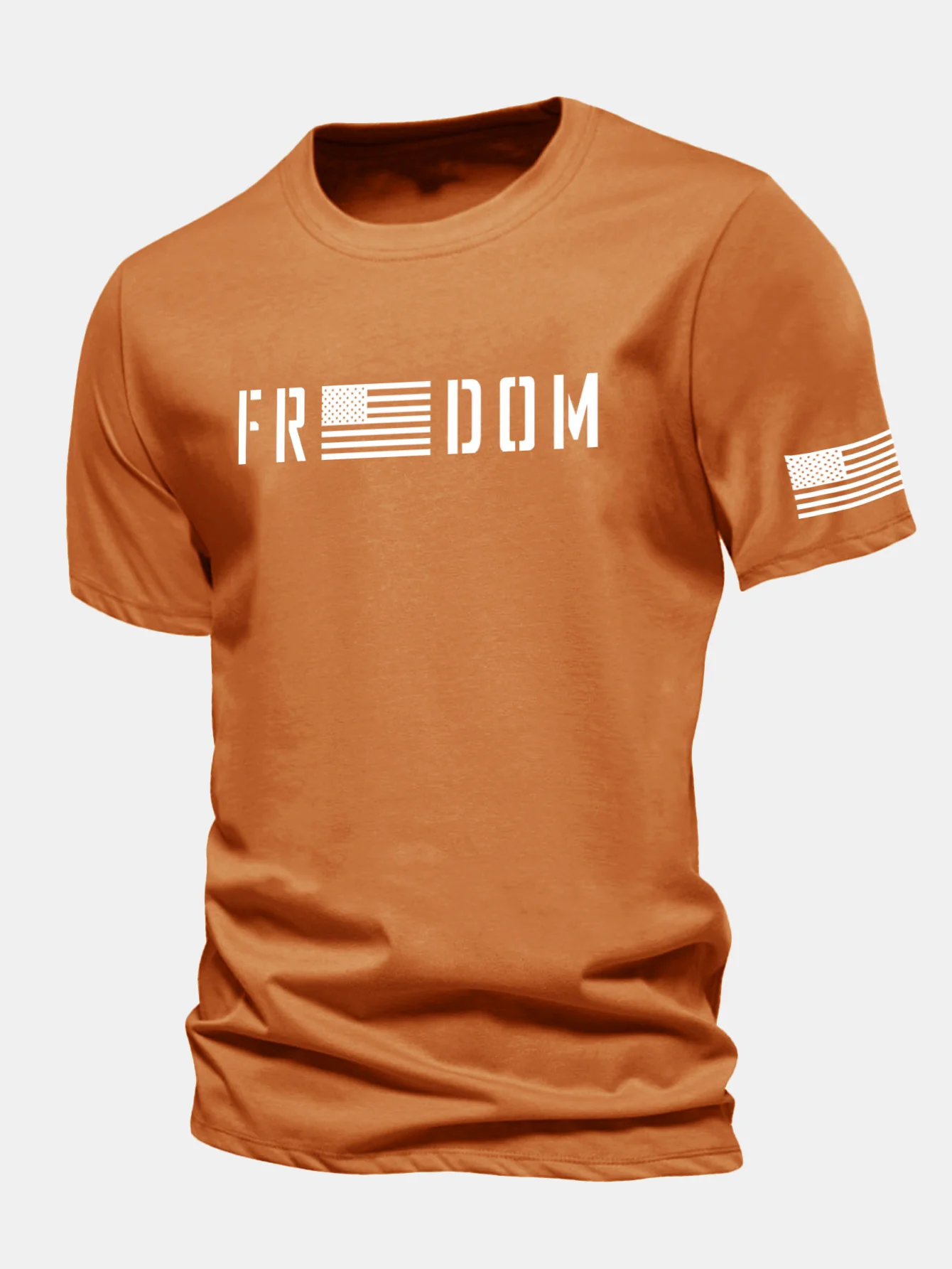 Regular Fit T-Shirt aus Baumwolle mit amerikanischer Flagge und Freedom-Print - Image 20