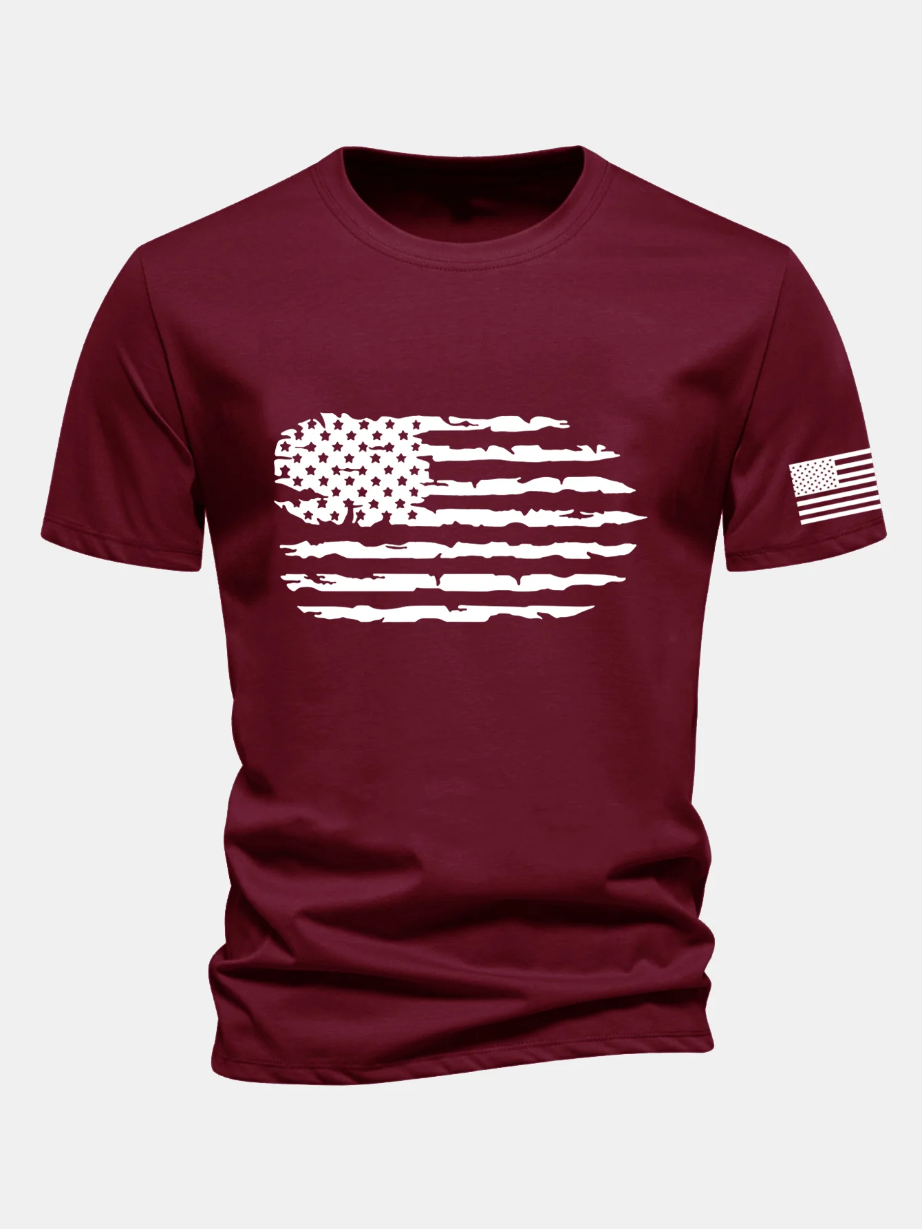 Regular Fit T-Shirt aus Baumwolle mit amerikanischer Flaggen-Print - Image 19