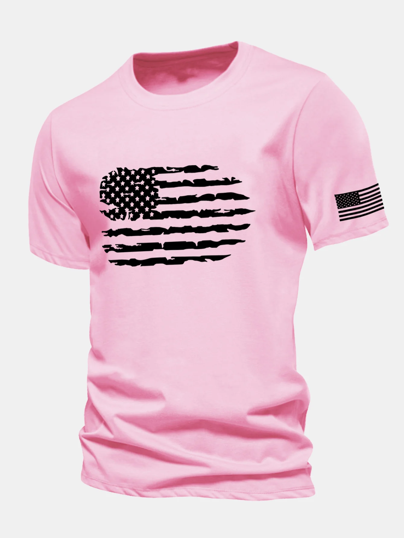 Regular Fit T-Shirt aus Baumwolle mit amerikanischer Flaggen-Print - Image 21