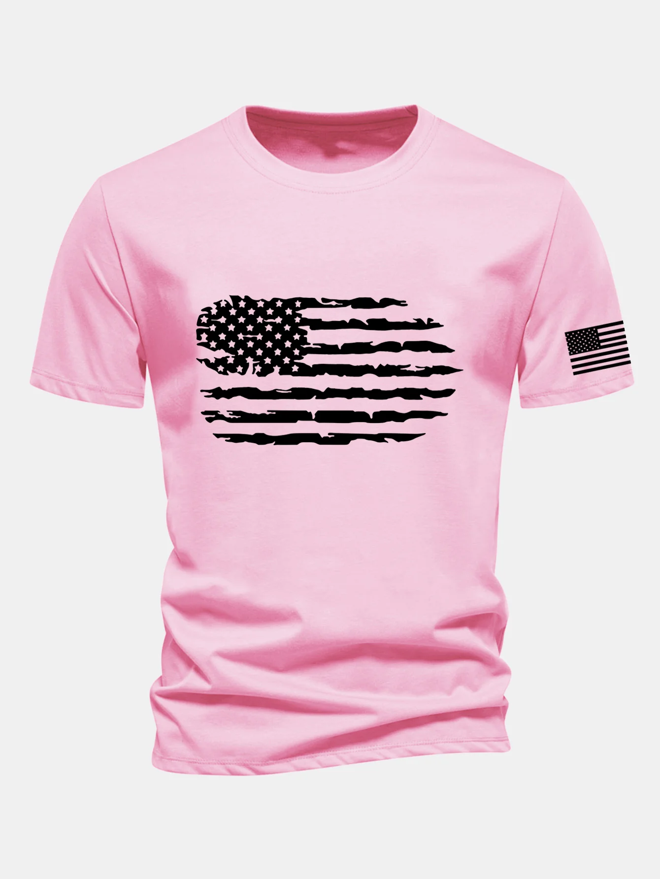 Regular Fit T-Shirt aus Baumwolle mit amerikanischer Flaggen-Print - Image 22