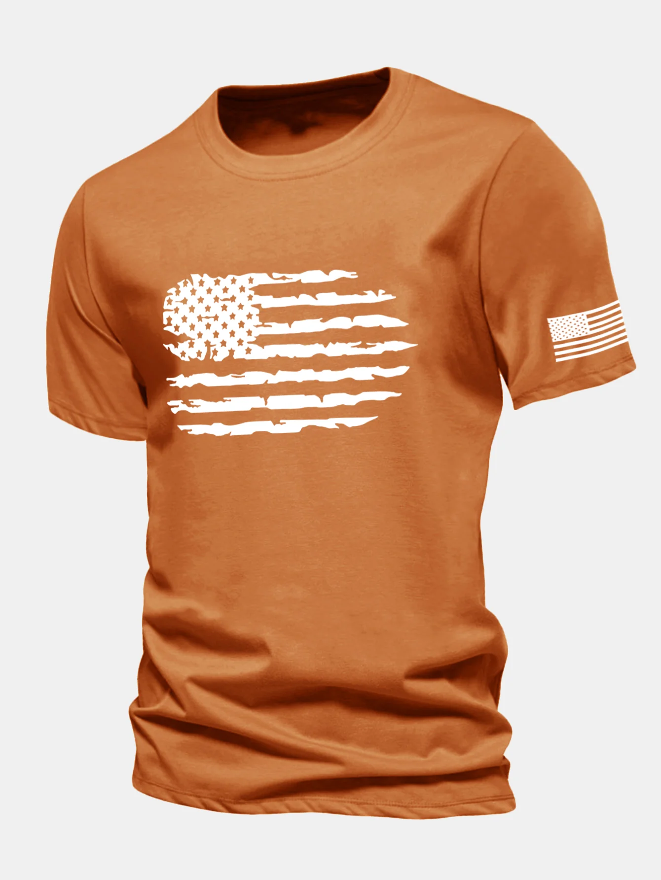 Regular Fit T-Shirt aus Baumwolle mit amerikanischer Flaggen-Print - Image 23