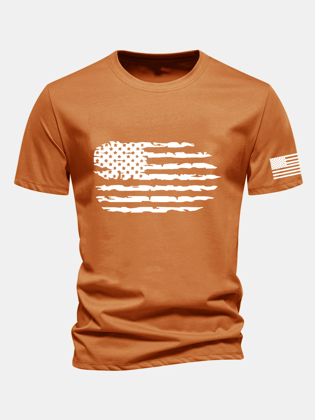Regular Fit T-Shirt aus Baumwolle mit amerikanischer Flaggen-Print - Image 24