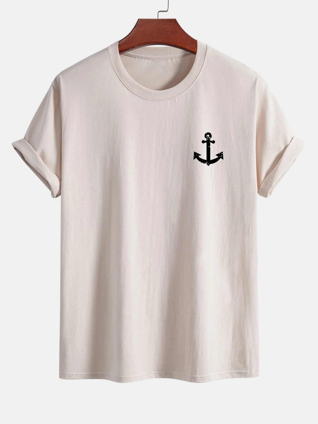 Regular Fit Ankerdruck Baumwoll-T-Shirt - Image 11