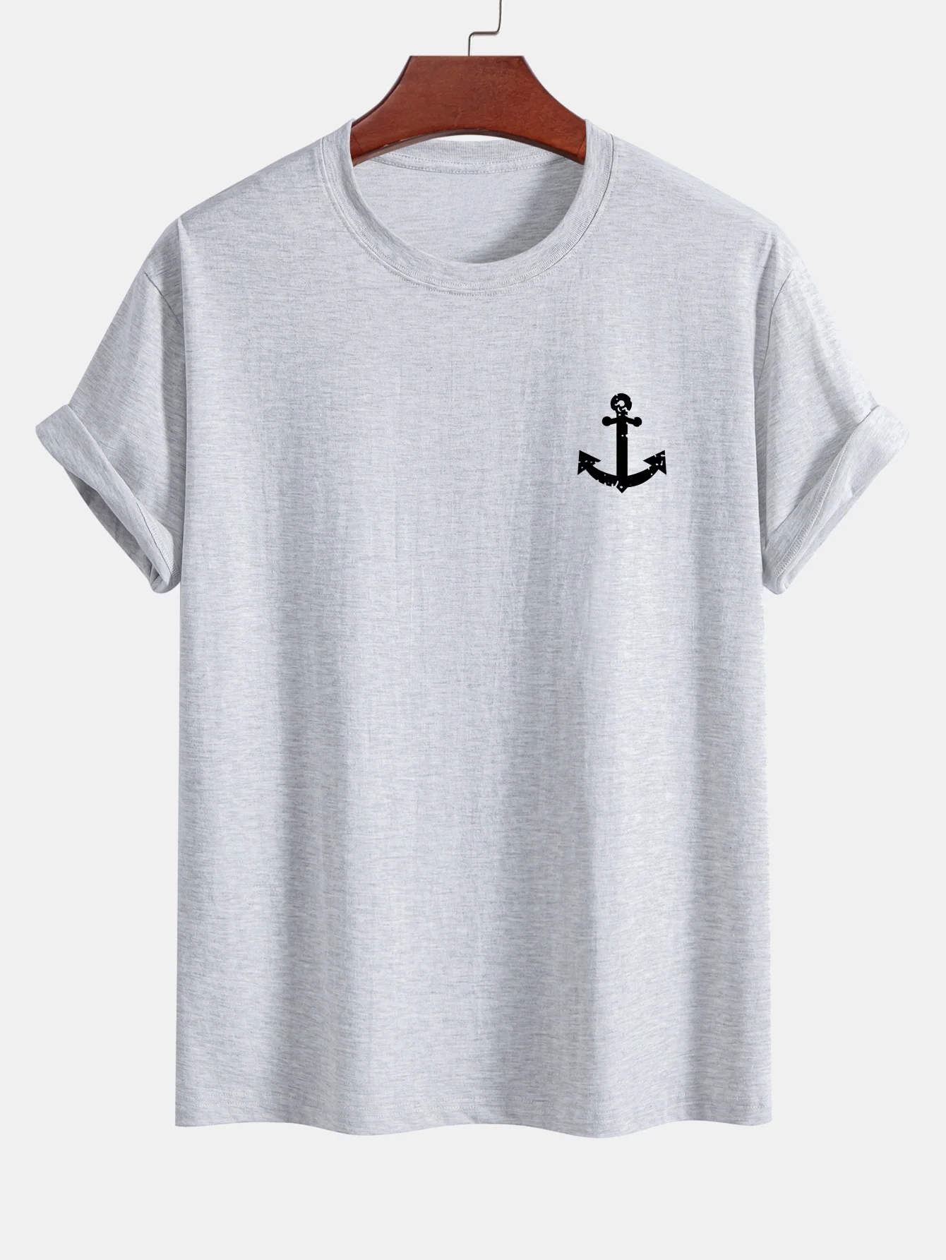 Regular Fit Ankerdruck Baumwoll-T-Shirt - Image 13