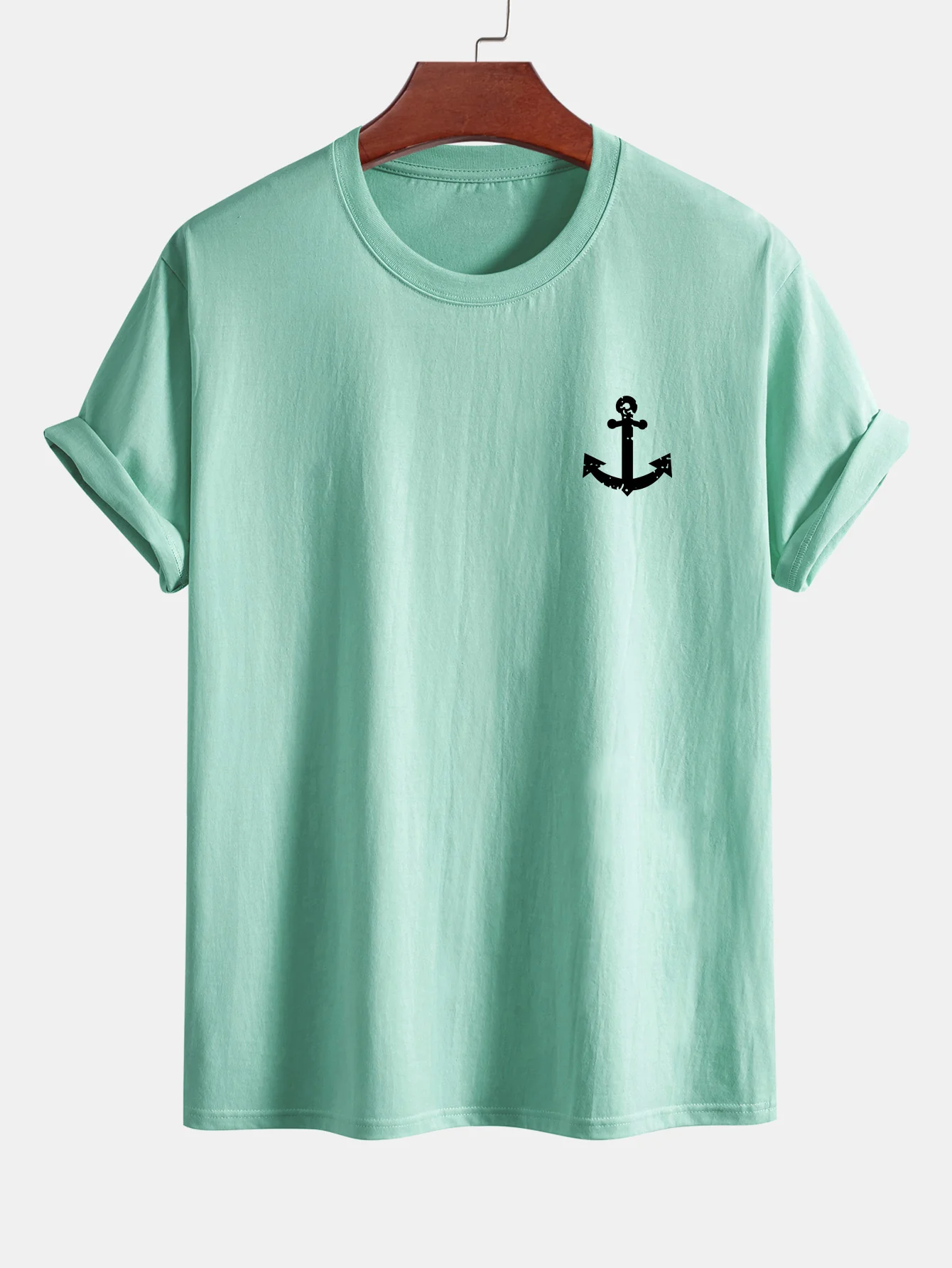 Regular Fit Ankerdruck Baumwoll-T-Shirt - Image 14