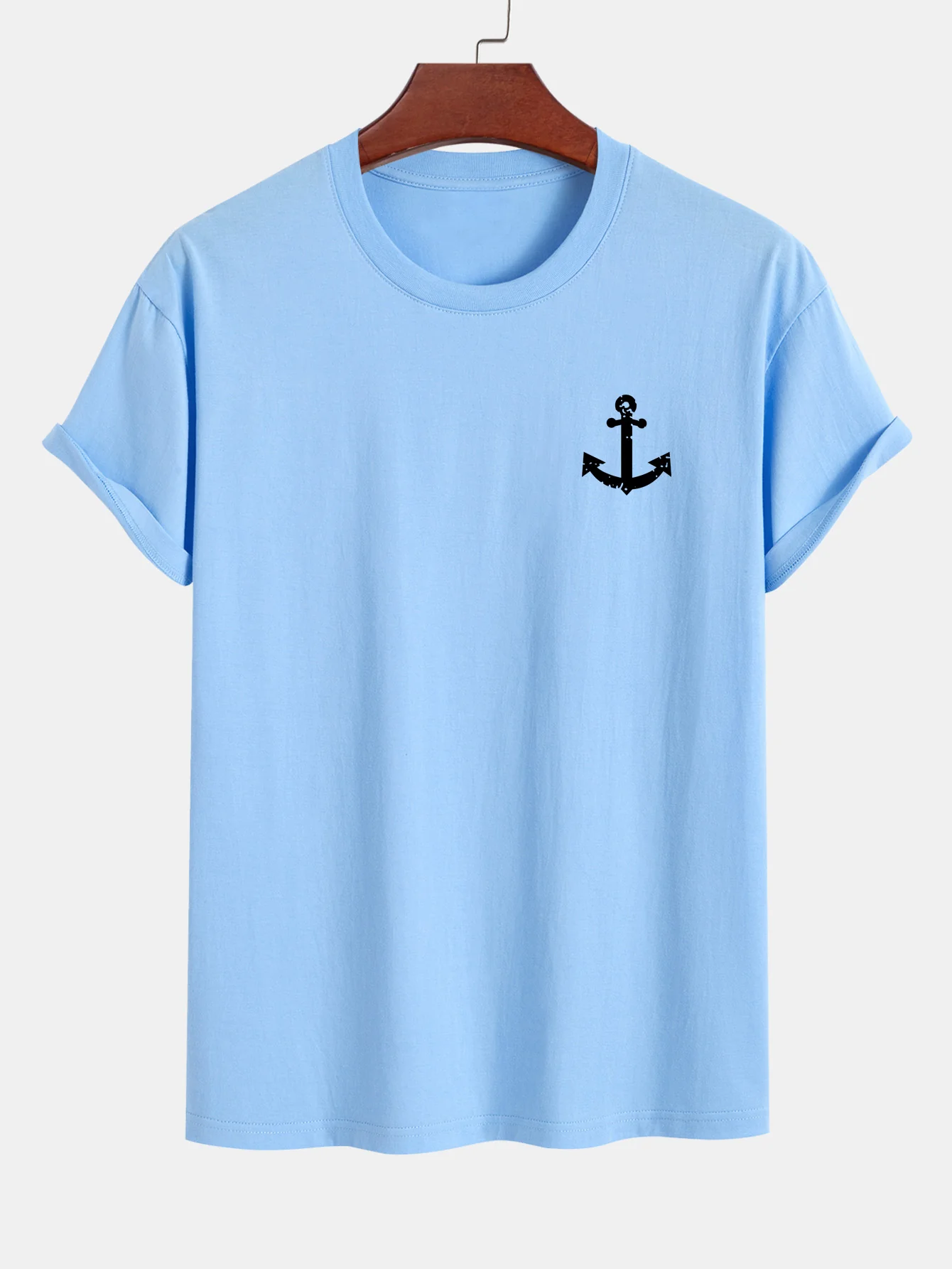 Regular Fit Ankerdruck Baumwoll-T-Shirt - Image 15