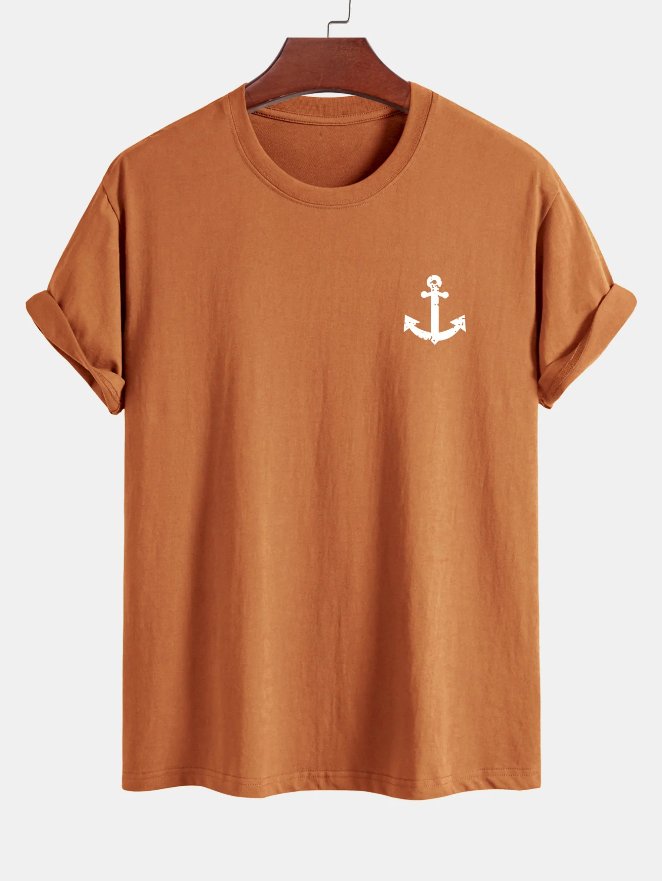 Regular Fit Ankerdruck Baumwoll-T-Shirt - Image 5