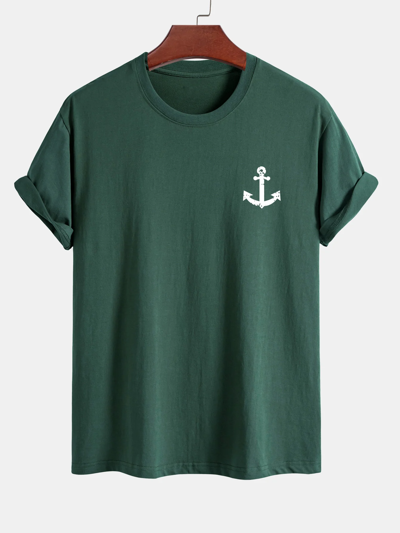 Regular Fit Ankerdruck Baumwoll-T-Shirt - Image 8