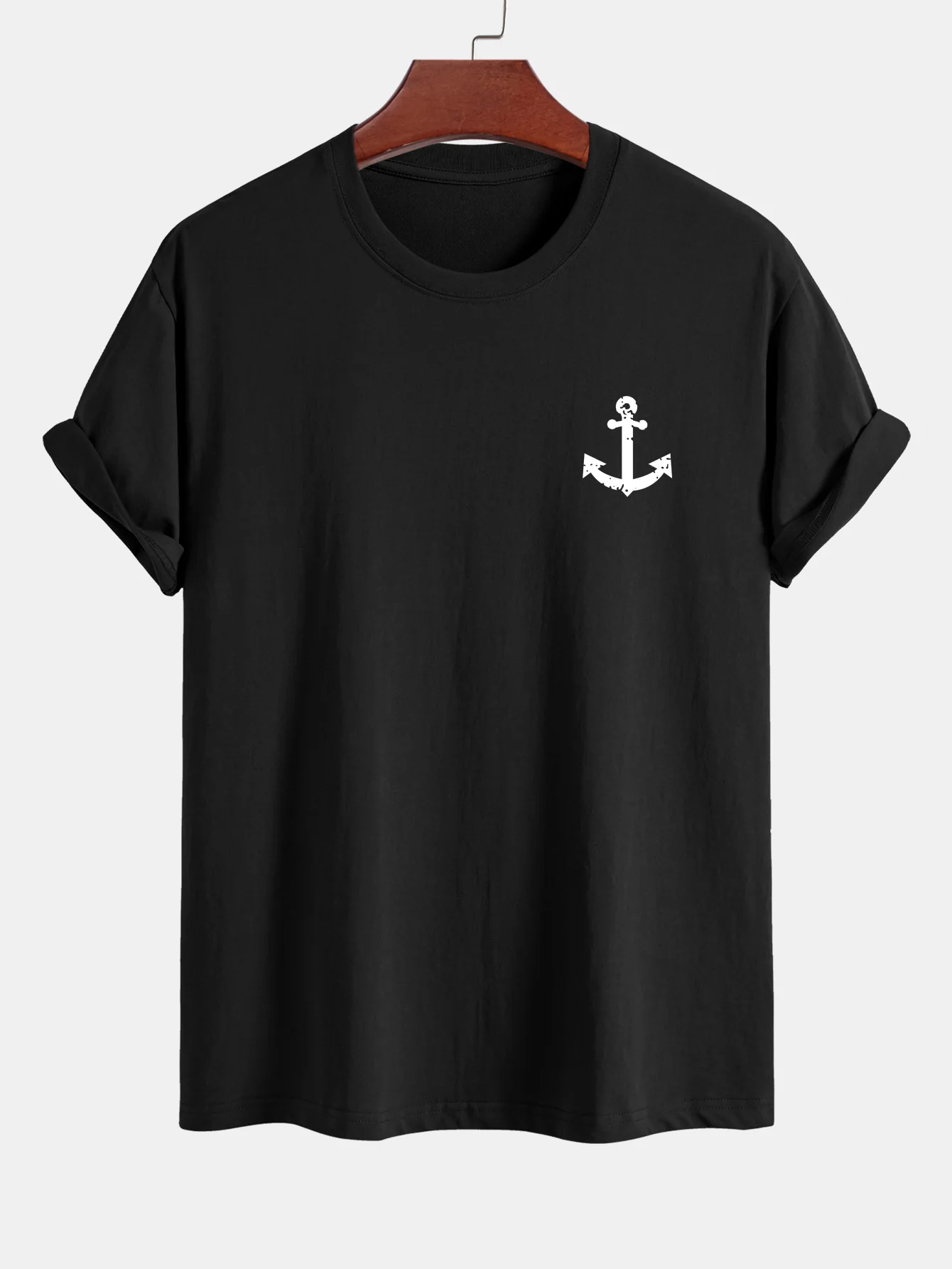 Regular Fit Ankerdruck Baumwoll-T-Shirt - Image 2