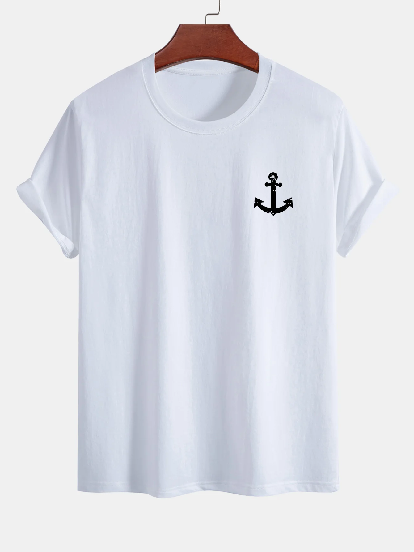 Regular Fit Ankerdruck Baumwoll-T-Shirt - Image 3