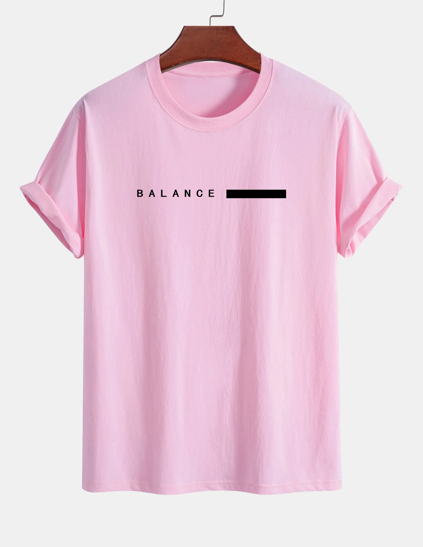 Regular Fit Balance Streifen Druck Baumwoll T-Shirt - Image 12